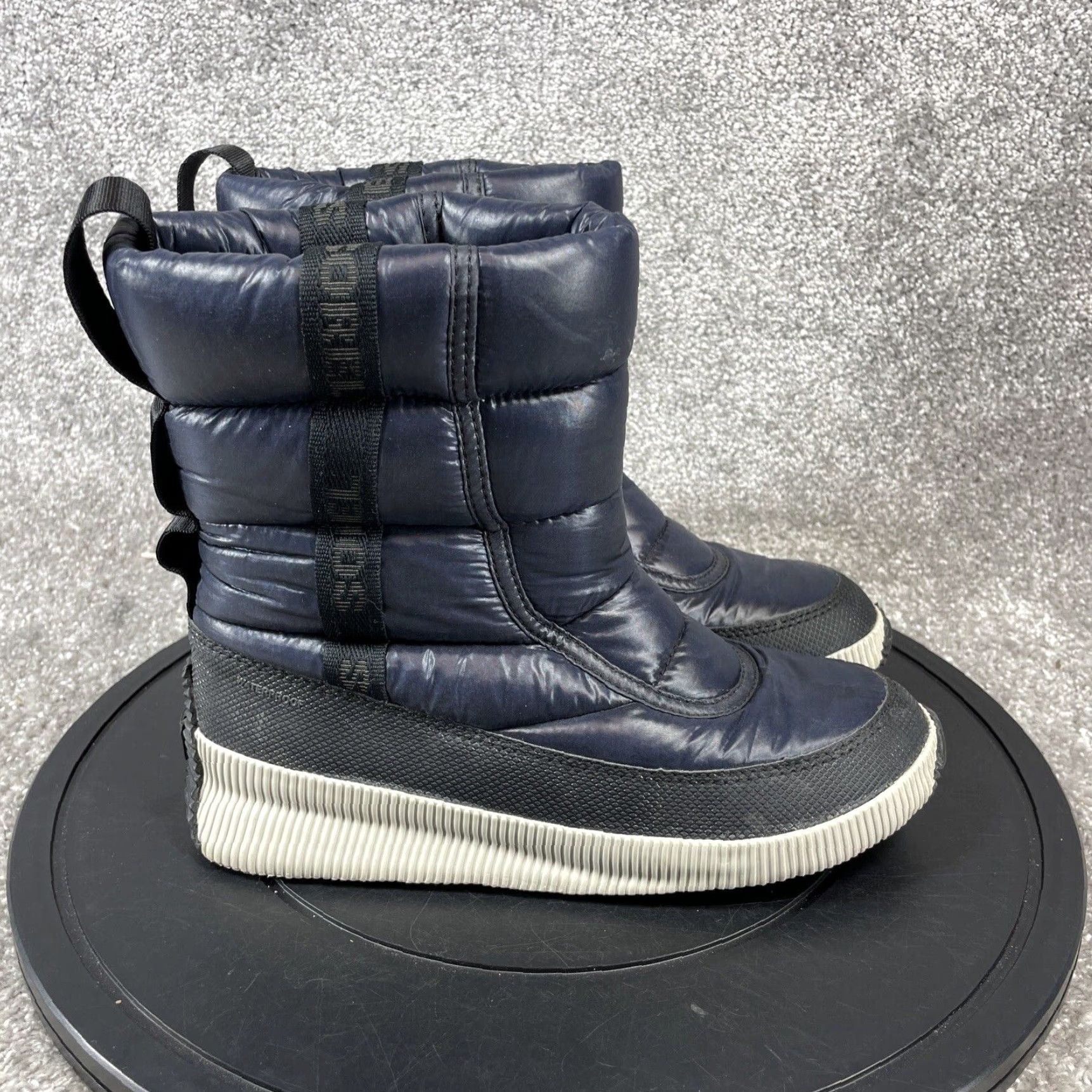 Sorel Womens Snow Blue Waterproof Mid Calf Boots Size 8 Out N About Insulated Warm Weather Footwear Grailed