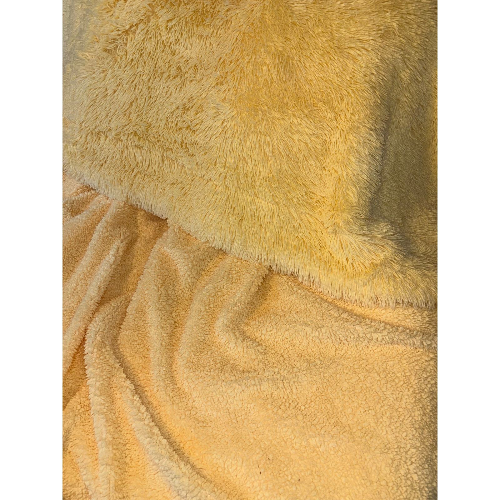 The Unbranded Brand Bedsure Yellow Fluffy Throw Blanket One Size Size ONE SIZE - 6 Thumbnail