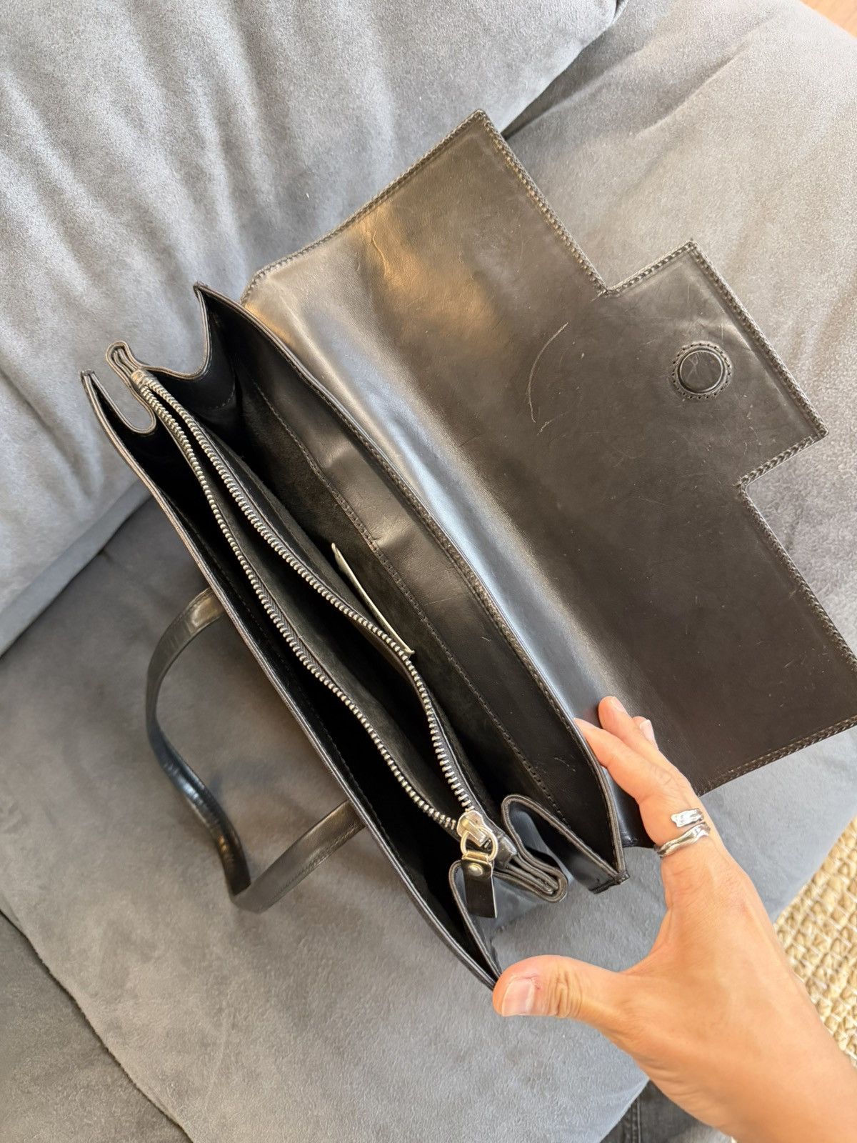 Maison Margiela Maison Margiela 02AW Archive “The Houssé” Leather Bag Size ONE SIZE - 7 Thumbnail