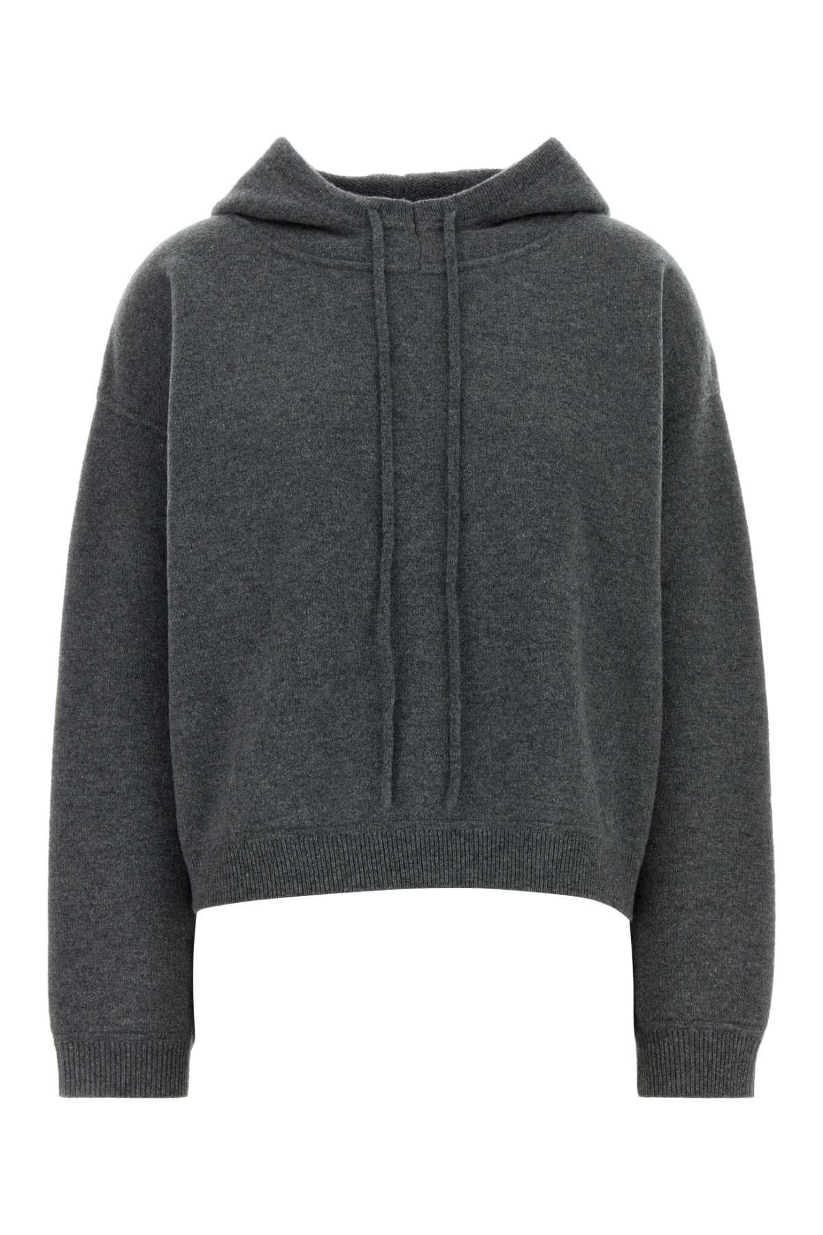 Loulou de Saison Charcoal Cashmere Oversize Sarla Sweater Size S / US 4 / IT 40 - 1 Thumbnail