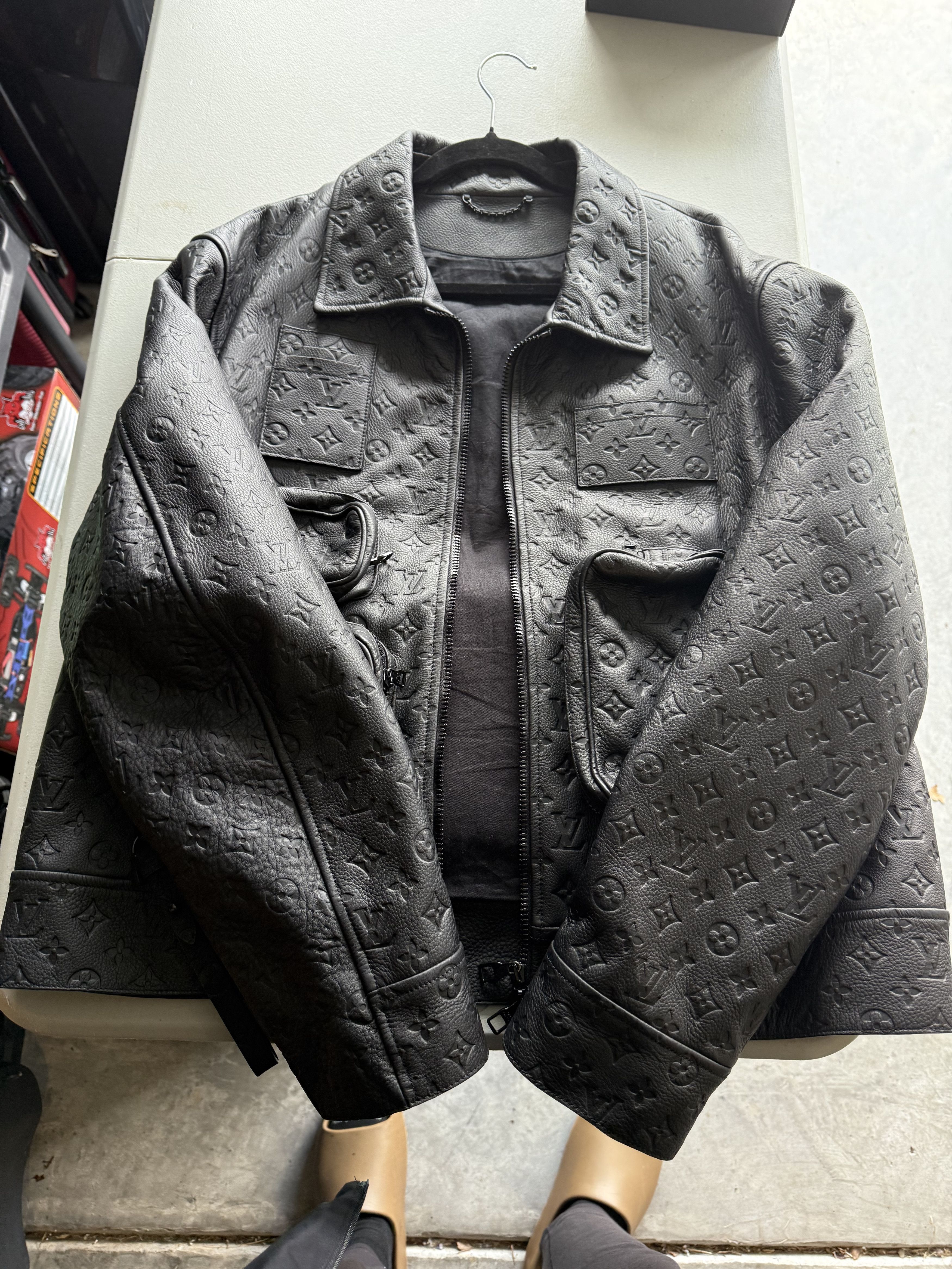 Louis Vuitton Louis Vuitton Leather Monogram Jacket Size US XL / EU 56 / 4 - 2 Thumbnail