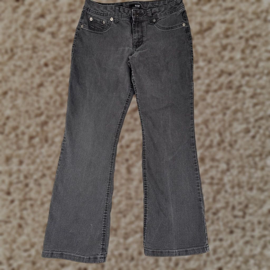 Denime a.n.a Jeans Women 8P Short Gray Black Boot Cut Stretch Denim Mid Rise Comfort Shirt Size 30" / US 8 / IT 44 - 1 Thumbnail