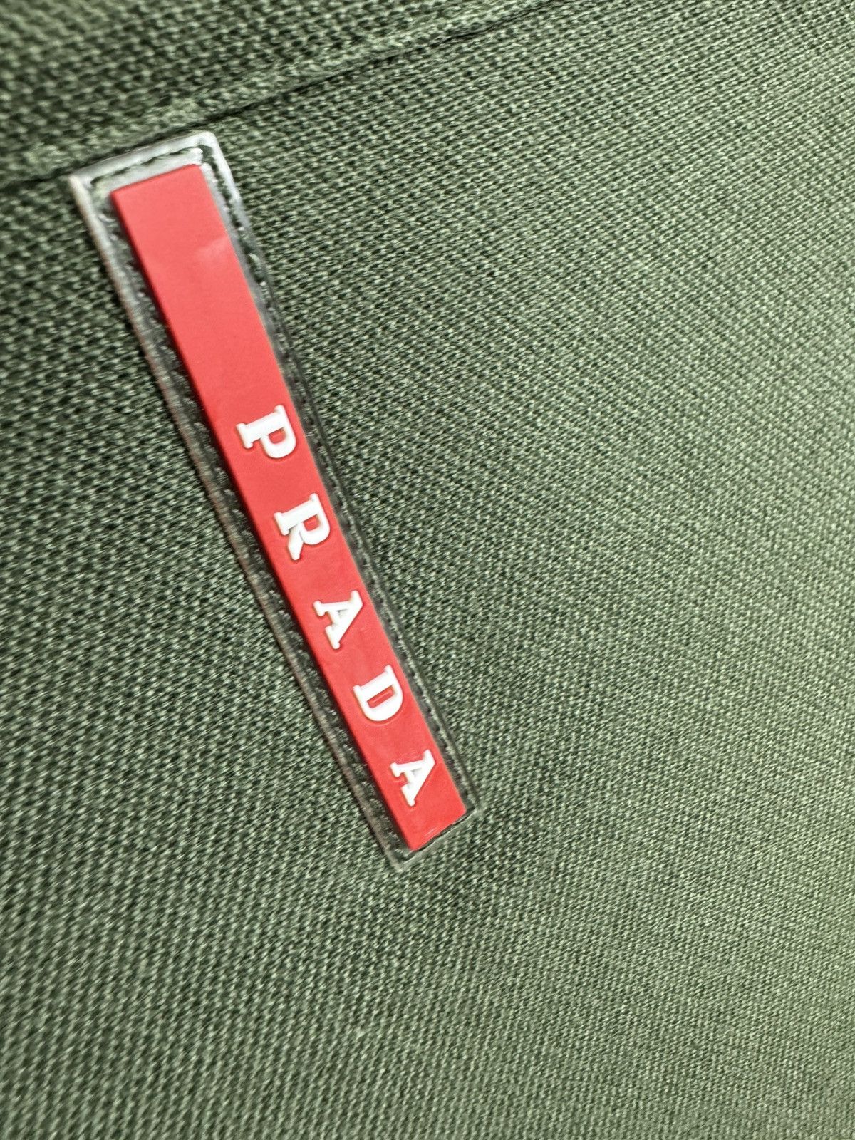 Prada Prada Red Tab Luxury Vintage Polo Shirt Size L Size US L / EU 52-54 / 3 - 5 Thumbnail