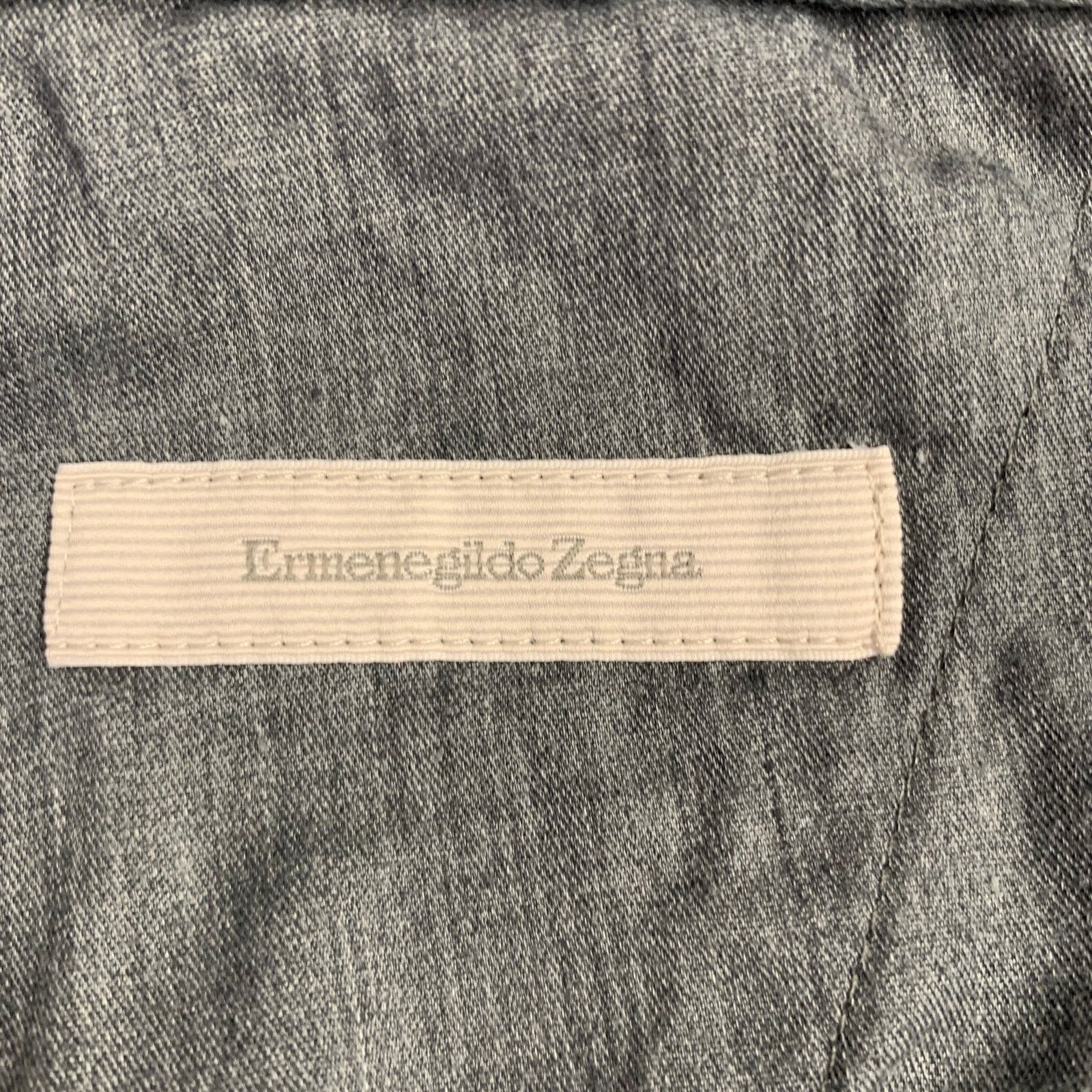 Ermenegildo Zegna Size 34 Charcoal Grey Cotton Blend Casual Pants Size US 34 / EU 50 - 4 Thumbnail