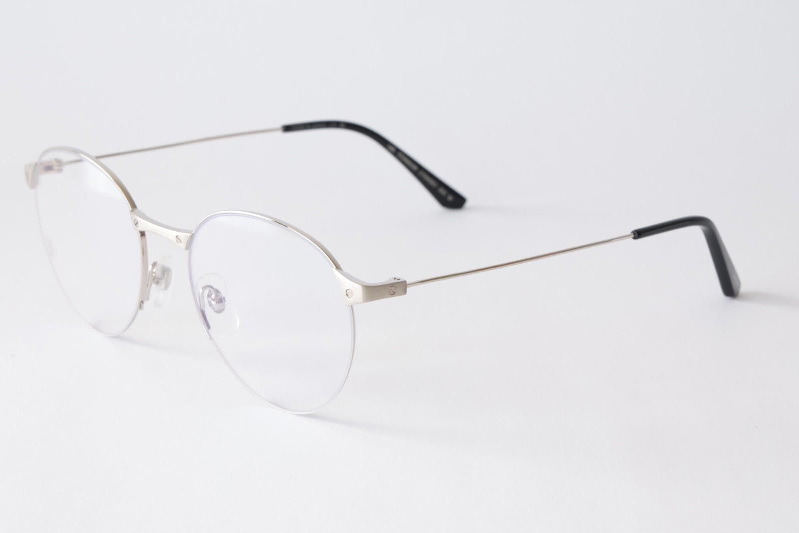 Cartier New Cartier eyewear optical eyeglasses CT0405O 002 silver Size ONE SIZE - 3 Thumbnail