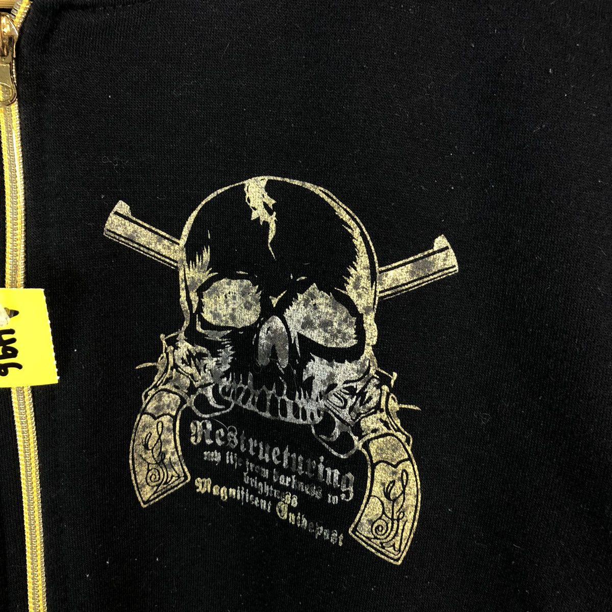 Vintage DL Diaster Breakneck Sanctuary Skull Hoodie sweater #A496 Size US M / EU 48-50 / 2 - 11 Thumbnail