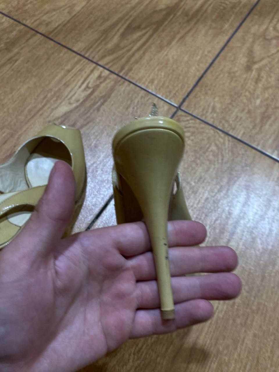 Jimmy Choo Heels Jimmy Choo vintage streewear Y2K luxury beige Size US 5 / IT 35 - 14 Thumbnail