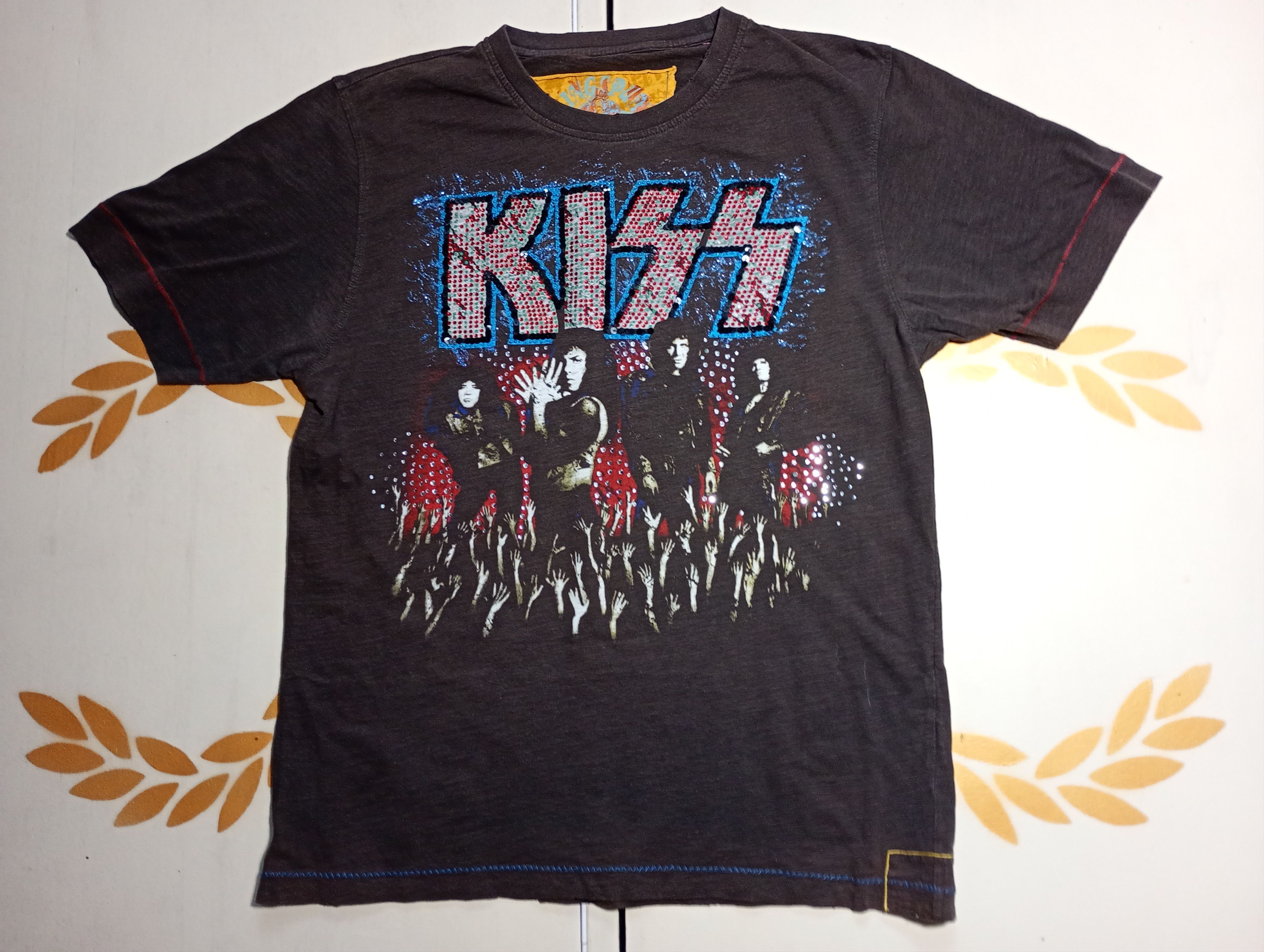 Band Tees × KISS × Ringspun Kiss Ringspun T-Shirt Y2K Vintage Size US L / EU 52-54 / 3 - 2 Thumbnail