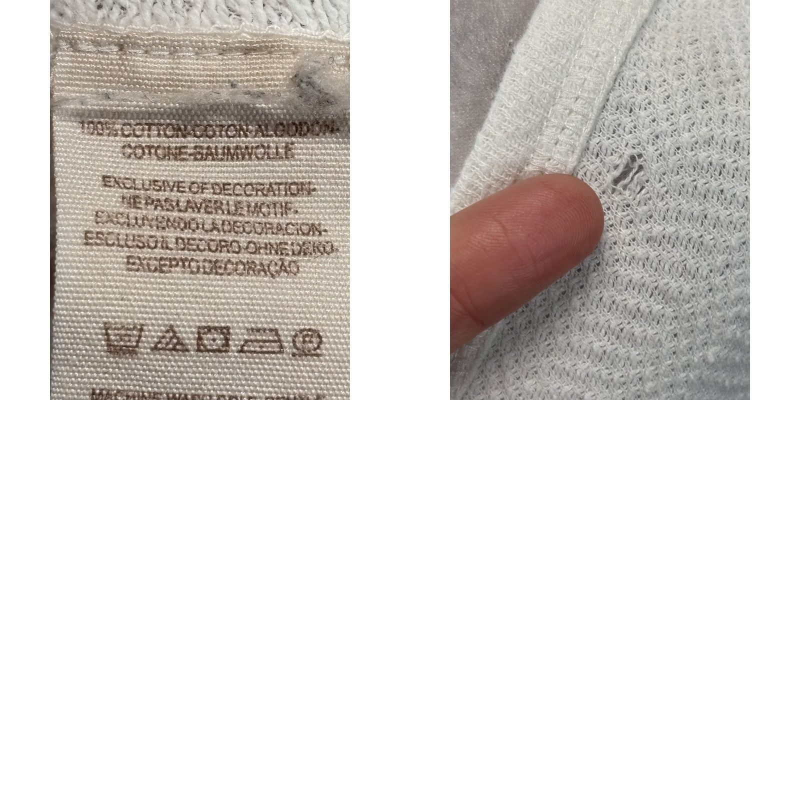 Free People Free People Bohemian Thermal Tunic Top L Ivory Long Sleeve Casual Womens Size L / US 10 / IT 46 - 8 Thumbnail