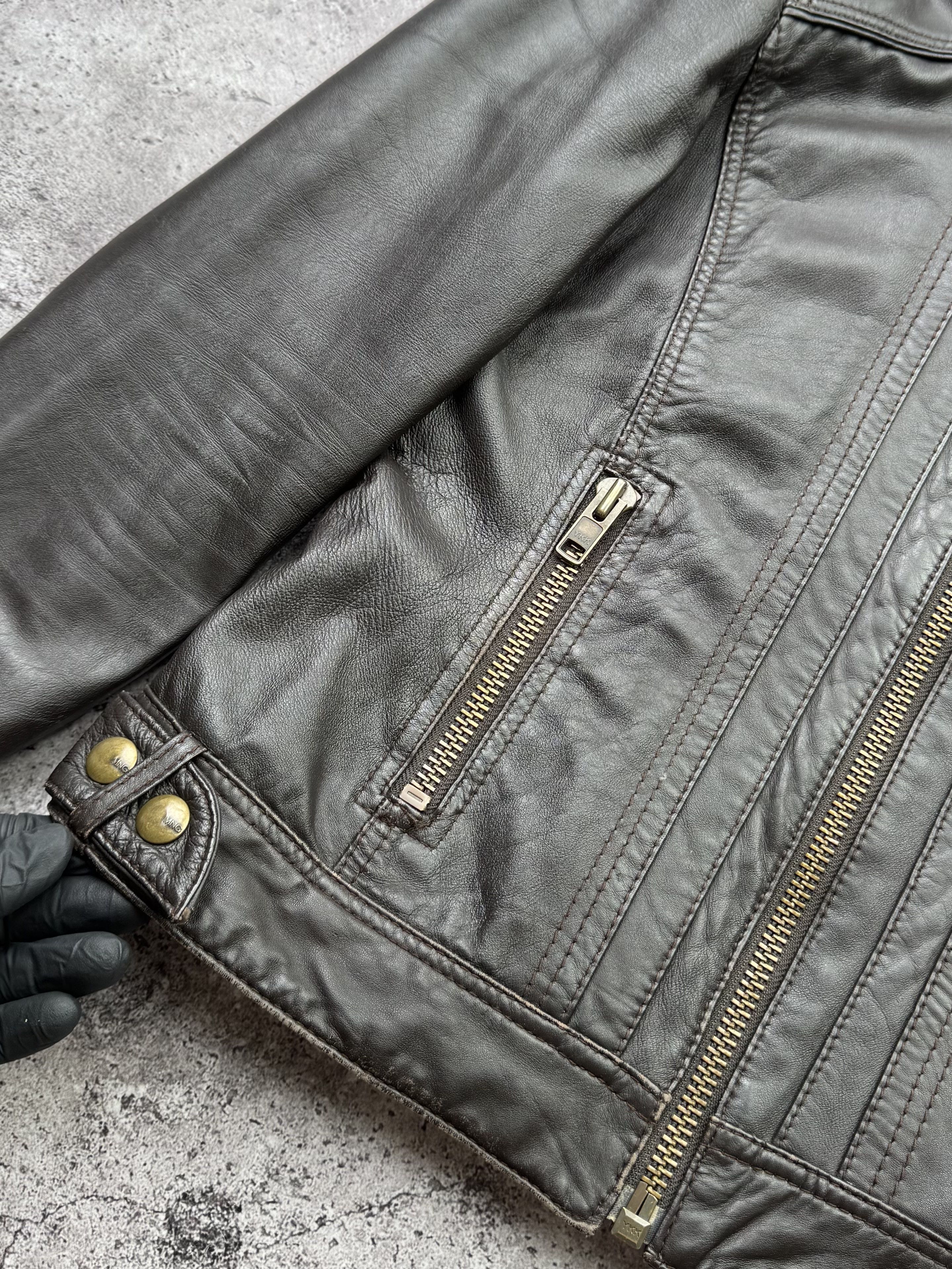 Japanese Brand Vintage Cropped Leather Jacket C539(V2) Size L / US 10 / IT 46 - 4 Thumbnail