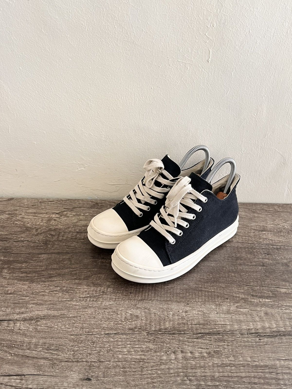 Rick Owens Drkshdw Rick Owens DRKSHDW Canvas Black Ramones Size US 6 / IT 36 - 1 Thumbnail