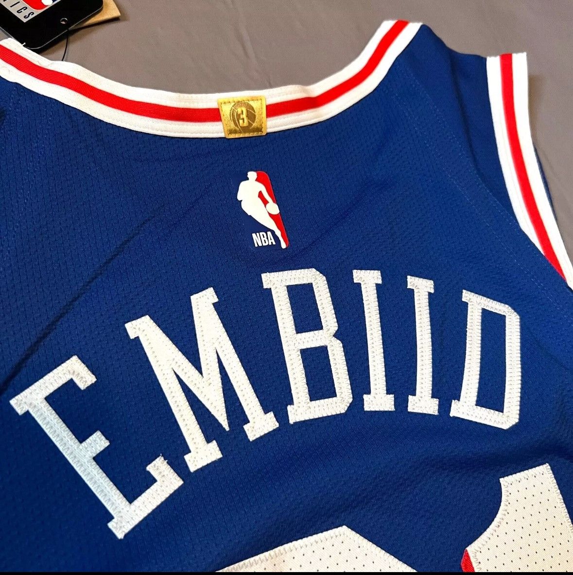 NBA × Nike Joel Embiid “21” Philadelphia 76ers Blue Jersey Size US S / EU 44-46 / 1 - 7 Thumbnail