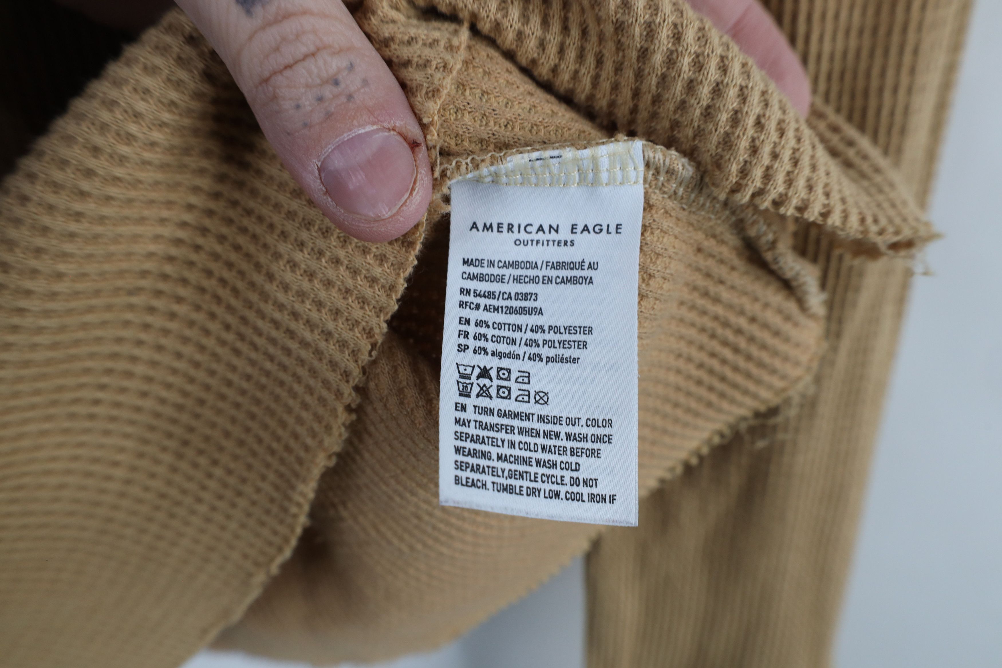 American Eagle Outfitters × Vintage Vintage 90s Y2K American Eagle Outfitters Knit T-Shirt Size M / US 6-8 / IT 42-44 - 6 Thumbnail
