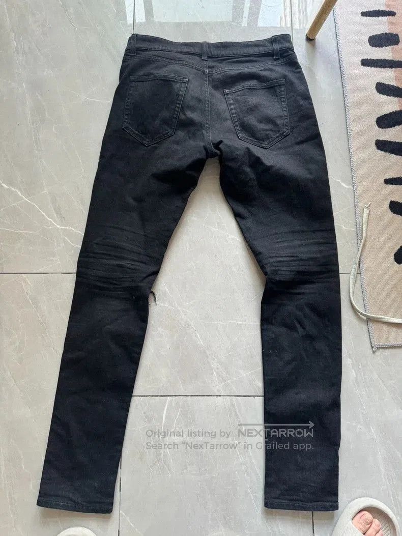 Saint Laurent Paris YSL Saint Laurent Distressed Black Jeans. Size US 31 - 4 Thumbnail