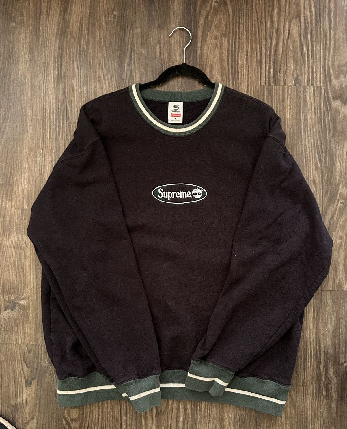 Supreme®/Timberland® Crewneck Lサイズ　黒 Supreme Timberland Crewneck (SS21) - $158