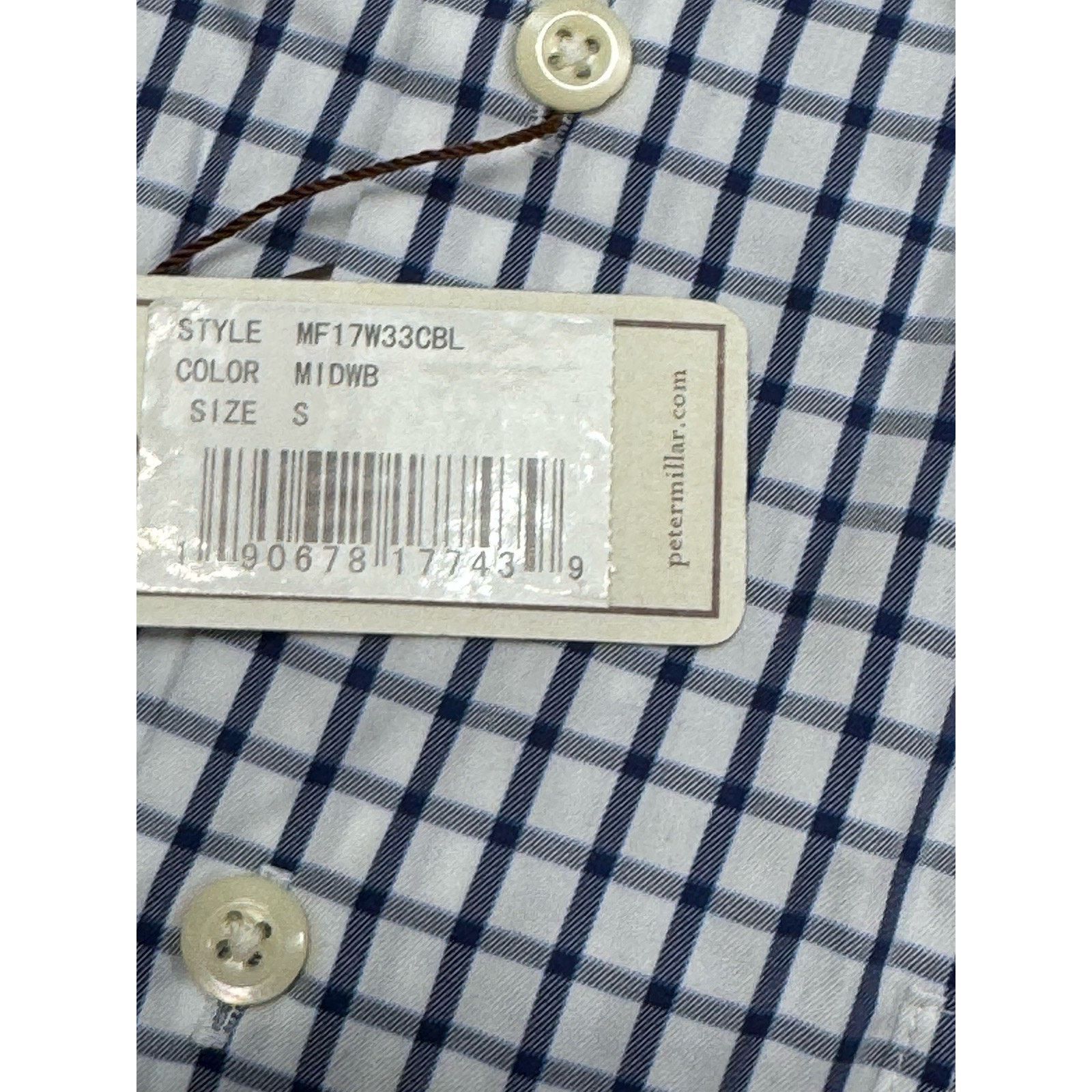 Peter Millar Peter Millar Crown Soft White Blue Plaid Shirt Men’s S NWT Size US S / EU 44-46 / 1 - 3 Thumbnail