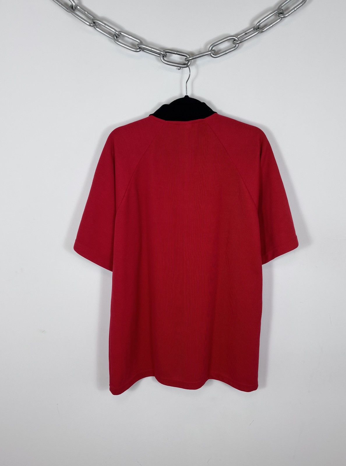 Ferrari Vintage Ferrari 1996 Official Big Logo Racing Red Polo Shirt Size US XL / EU 56 / 4 - 11 Thumbnail