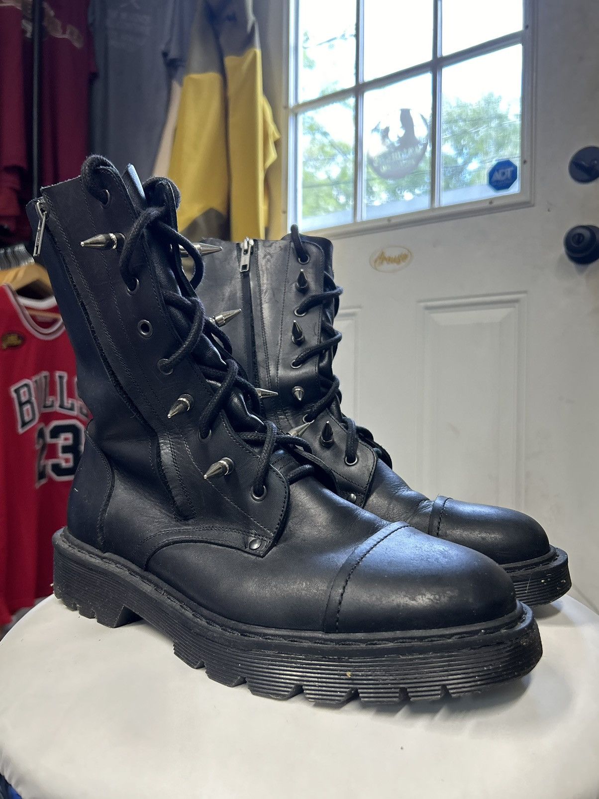 Vetements Vetements Spiked Combat Boots Grailed