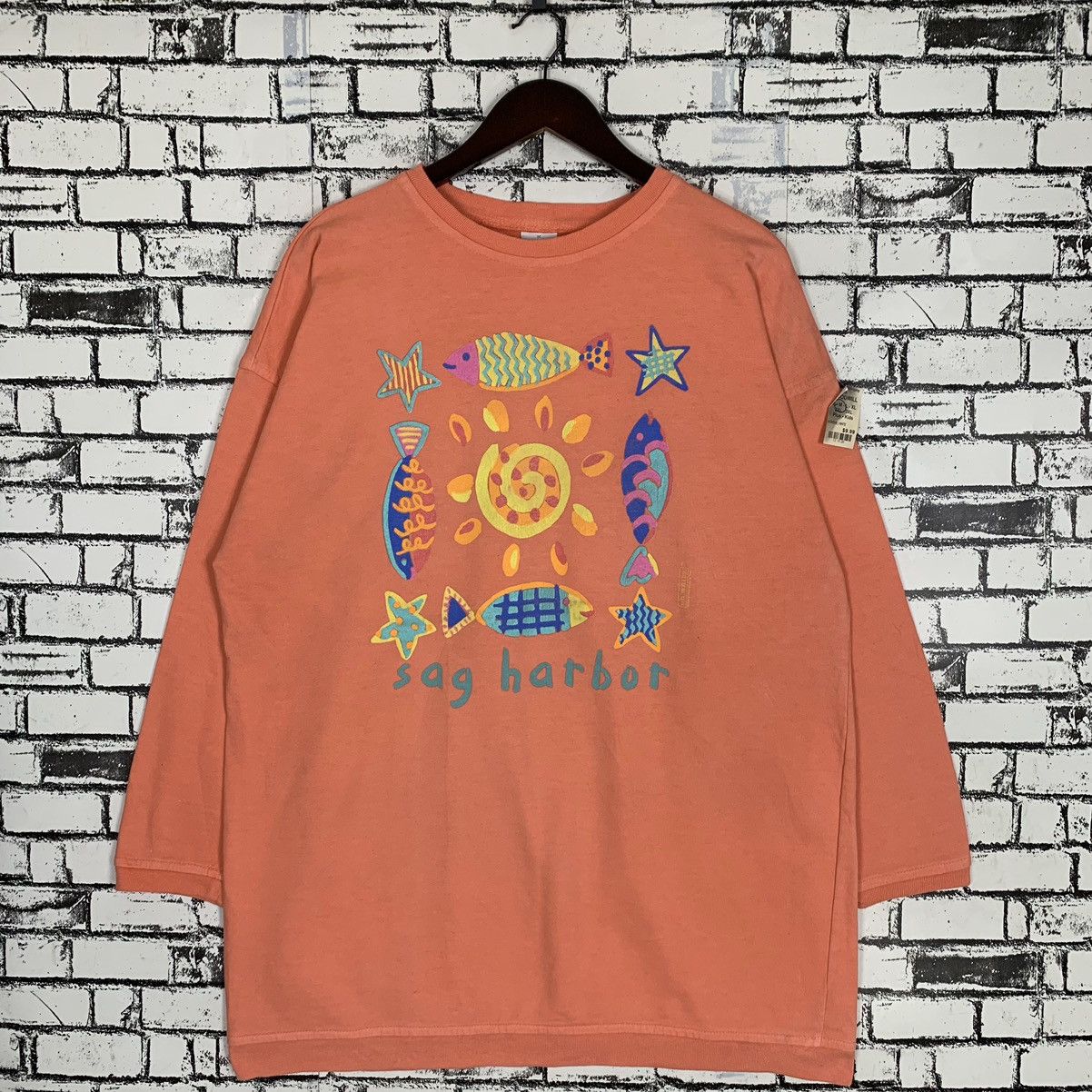Vintage Vintage Sog Hat Bot Big Print Made in Usa Sweatshirt Size M / US 6-8 / IT 42-44 - 1 Thumbnail