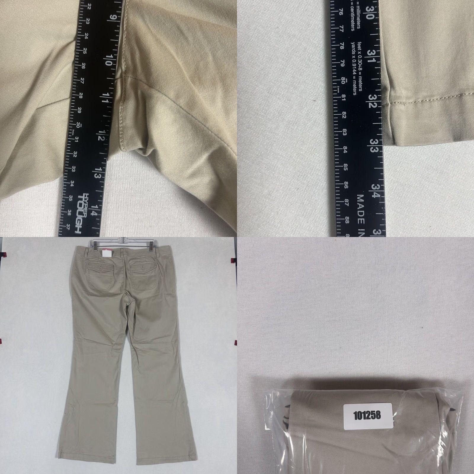 Vintage Kohls SO NEW Bootcut Khaki Pants Girls Teens Size 17 Uniform Pants Stretch NWT Size 38" / US 16 / IT 52 - 8 Thumbnail