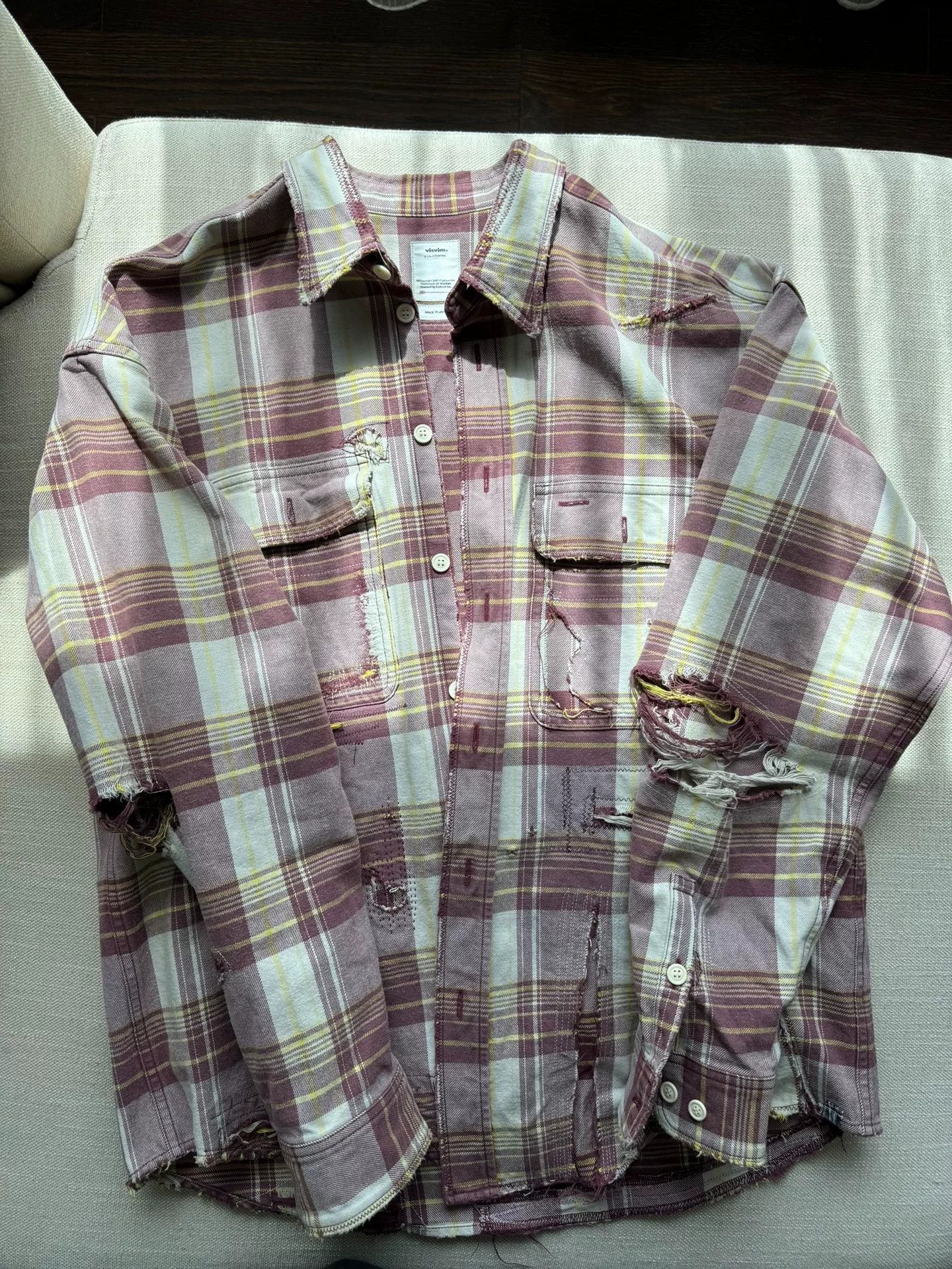 Visvim visvim lumber check long sleeve shirt Size US S / EU 44-46 / 1 - 1 Thumbnail