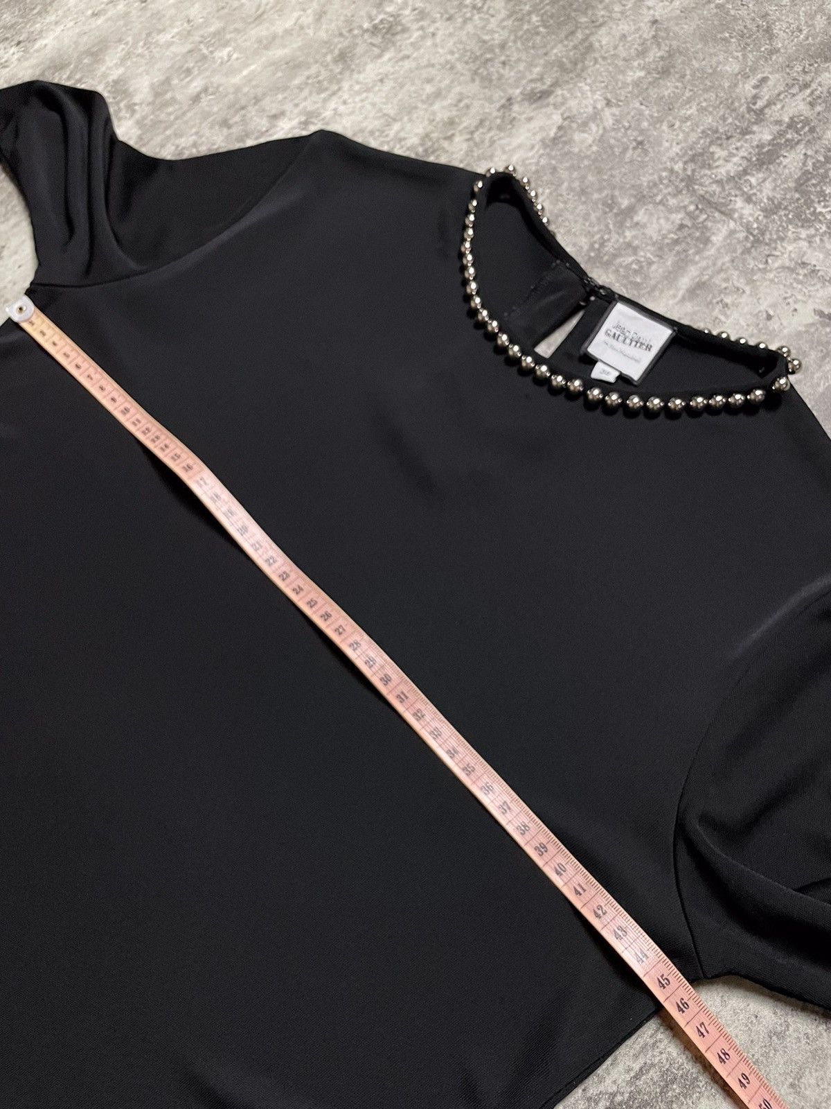 Jean Paul Gaultier Jean Paul Gaultier Black Top With Metal Necklace Size M / US 6-8 / IT 42-44 - 8 Thumbnail