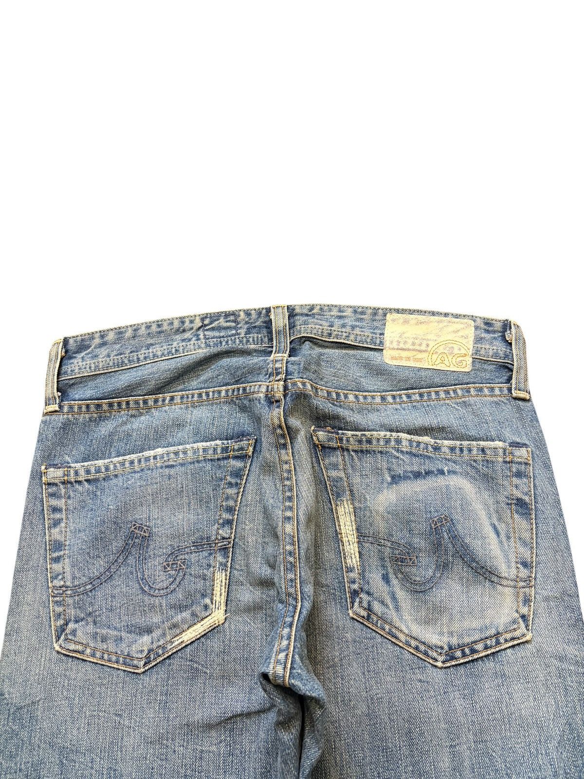 AG Adriano Goldschmied Vintage / Y2K Adriano Goldschmied Faded Wash Distress Jeans Size US 31 - 4 Thumbnail