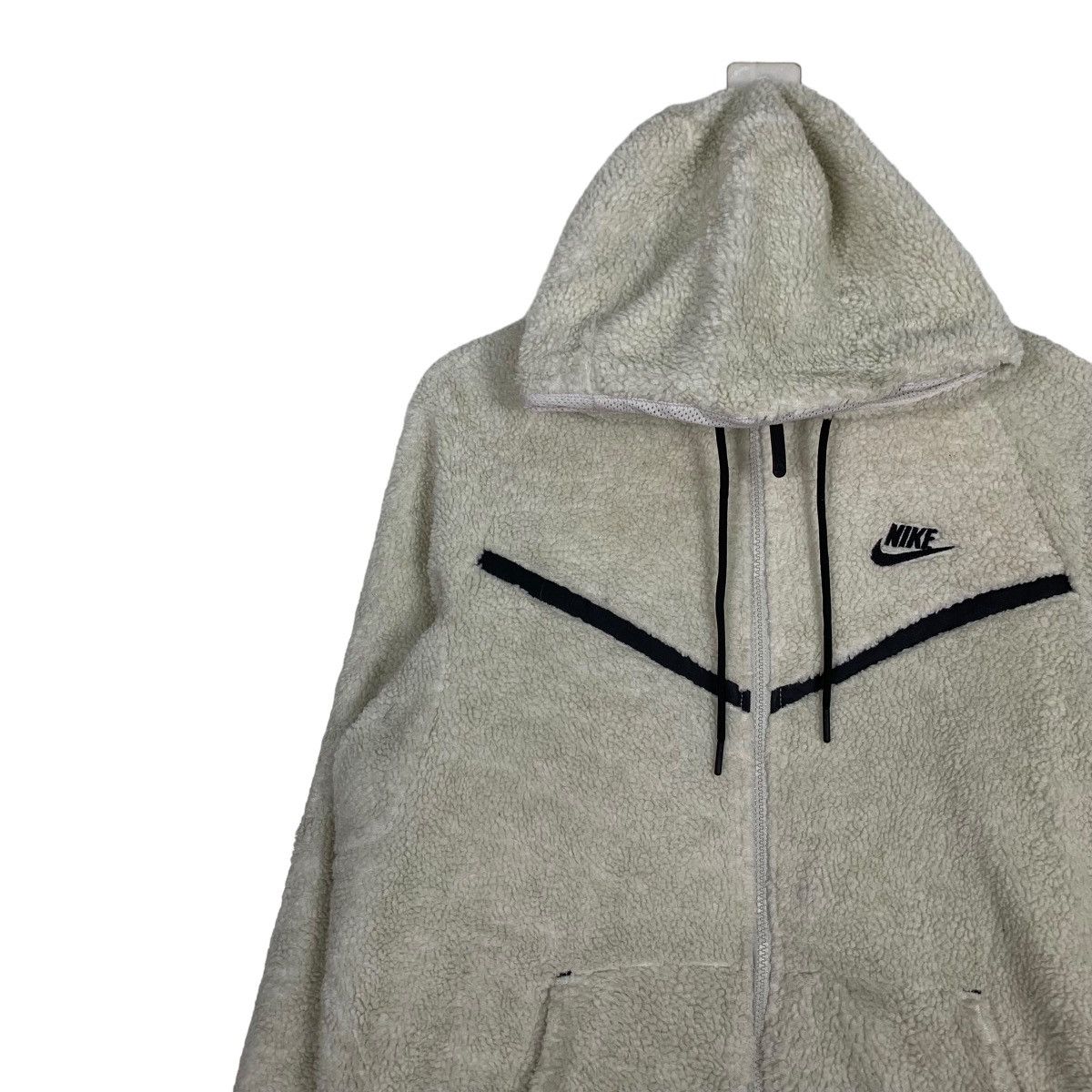 Nike NIKE Deep Pile Grey Fleece Zipper Hoodie Jacket #1059-C48 Size US M / EU 48-50 / 2 - 6 Thumbnail