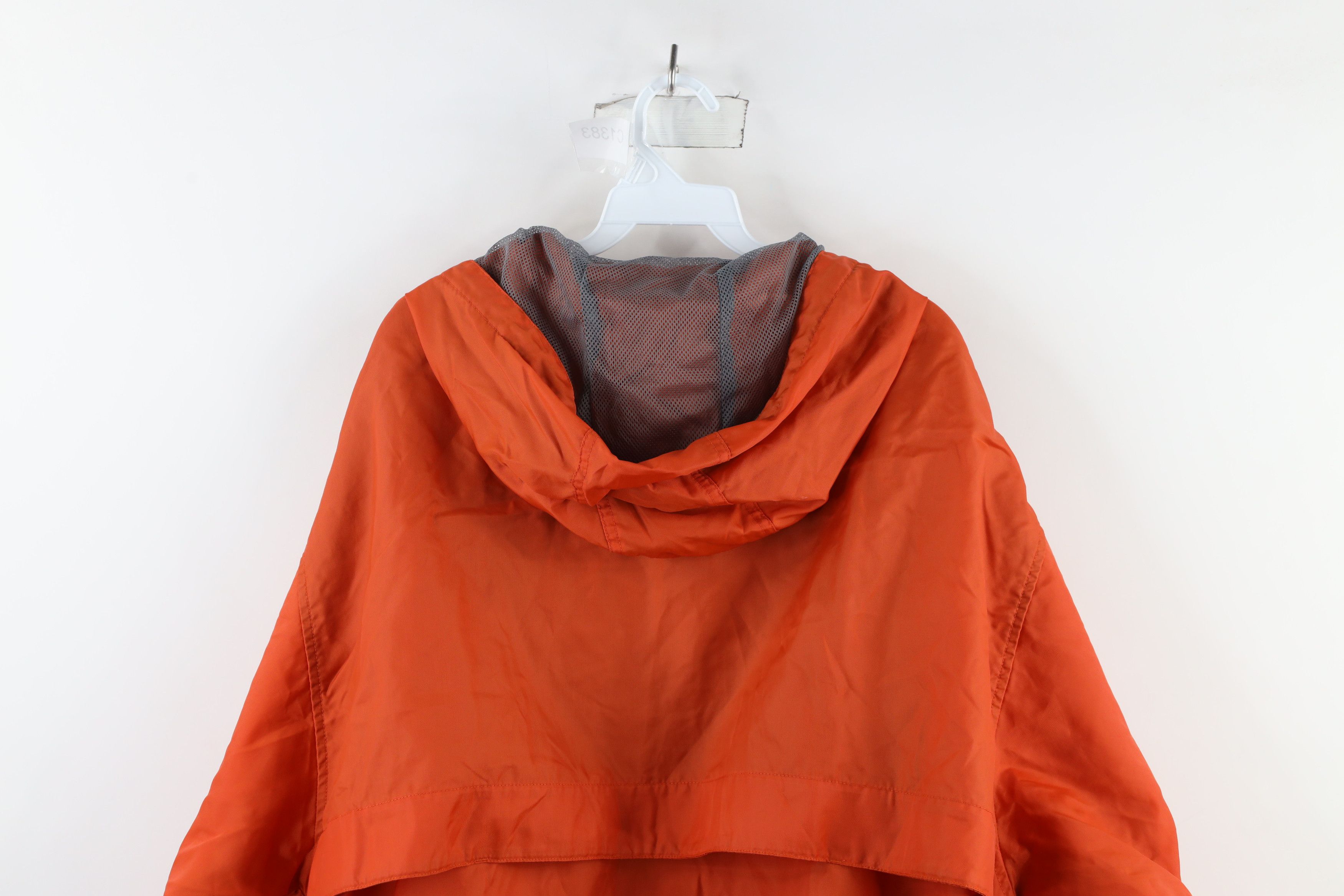 Vintage Vintage 90s Streetwear Packable Anorak Jacket Orange Nylon Size US XL / EU 56 / 4 - 9 Thumbnail