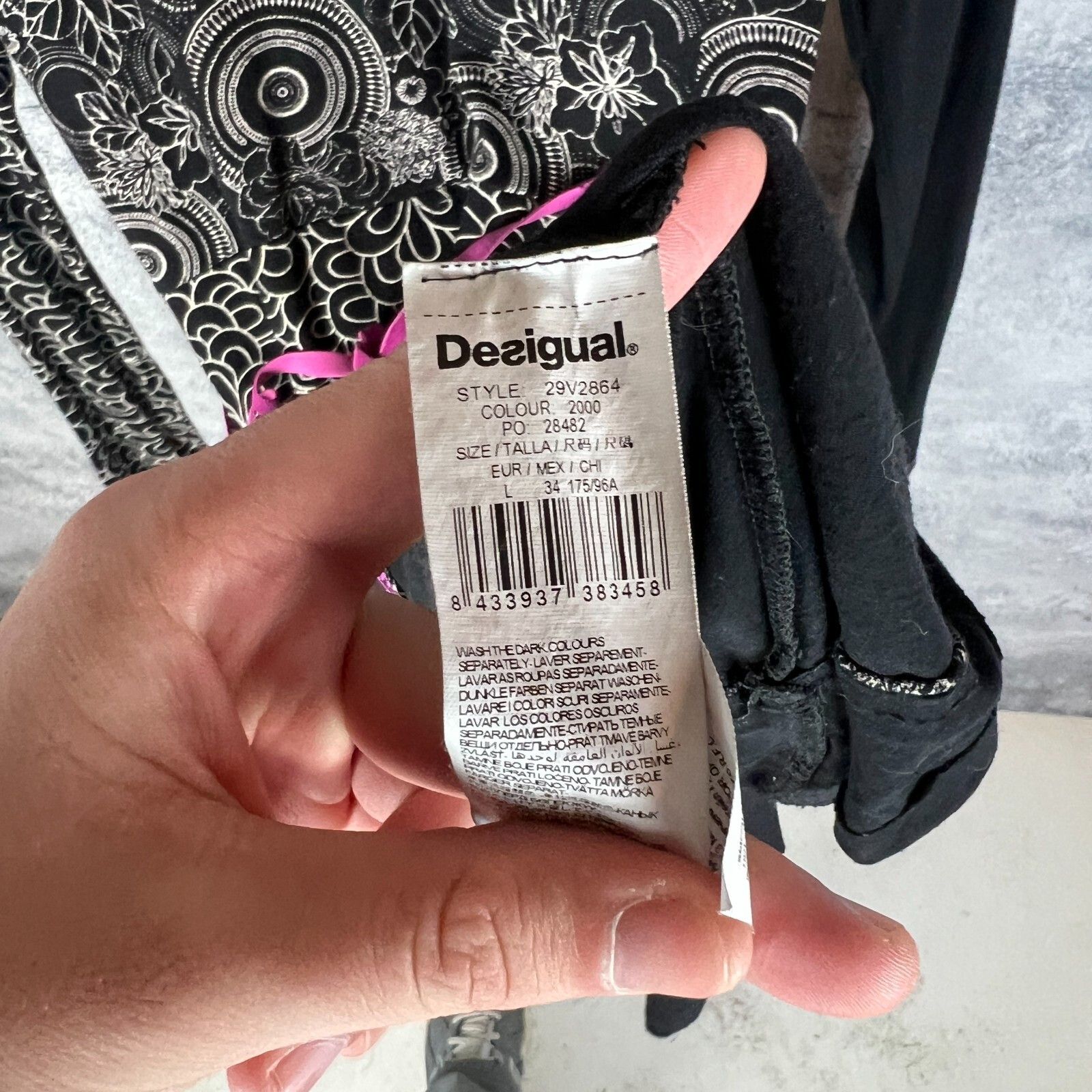 Desigual Desigual Dress Women's Size L Multicolor Long Sleeve ` Size L / US 10 / IT 46 - 6 Thumbnail