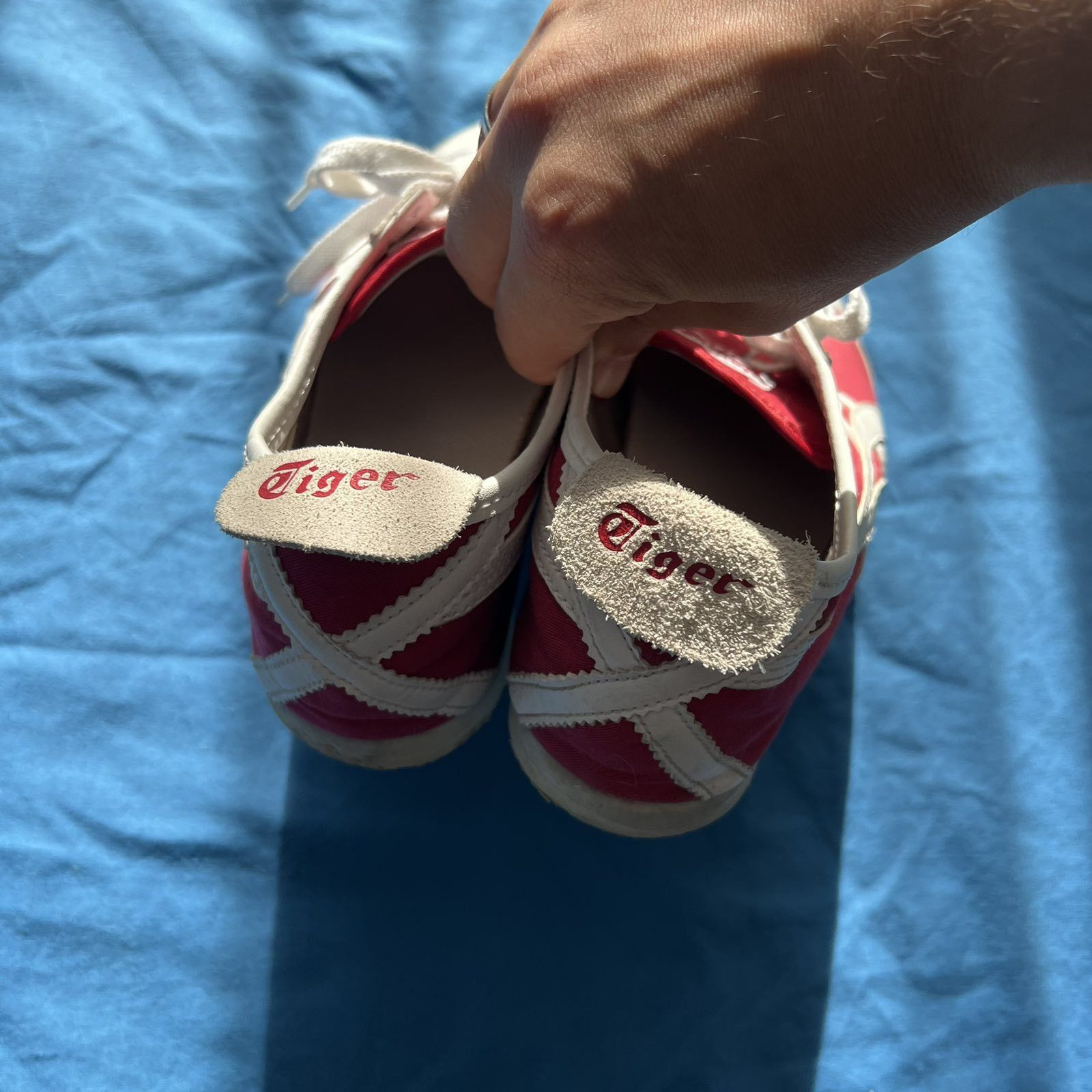Asics Asics Onitsuka Tiger red Low Sneakers Sz 41 Size US 8 / EU 41 - 4 Thumbnail