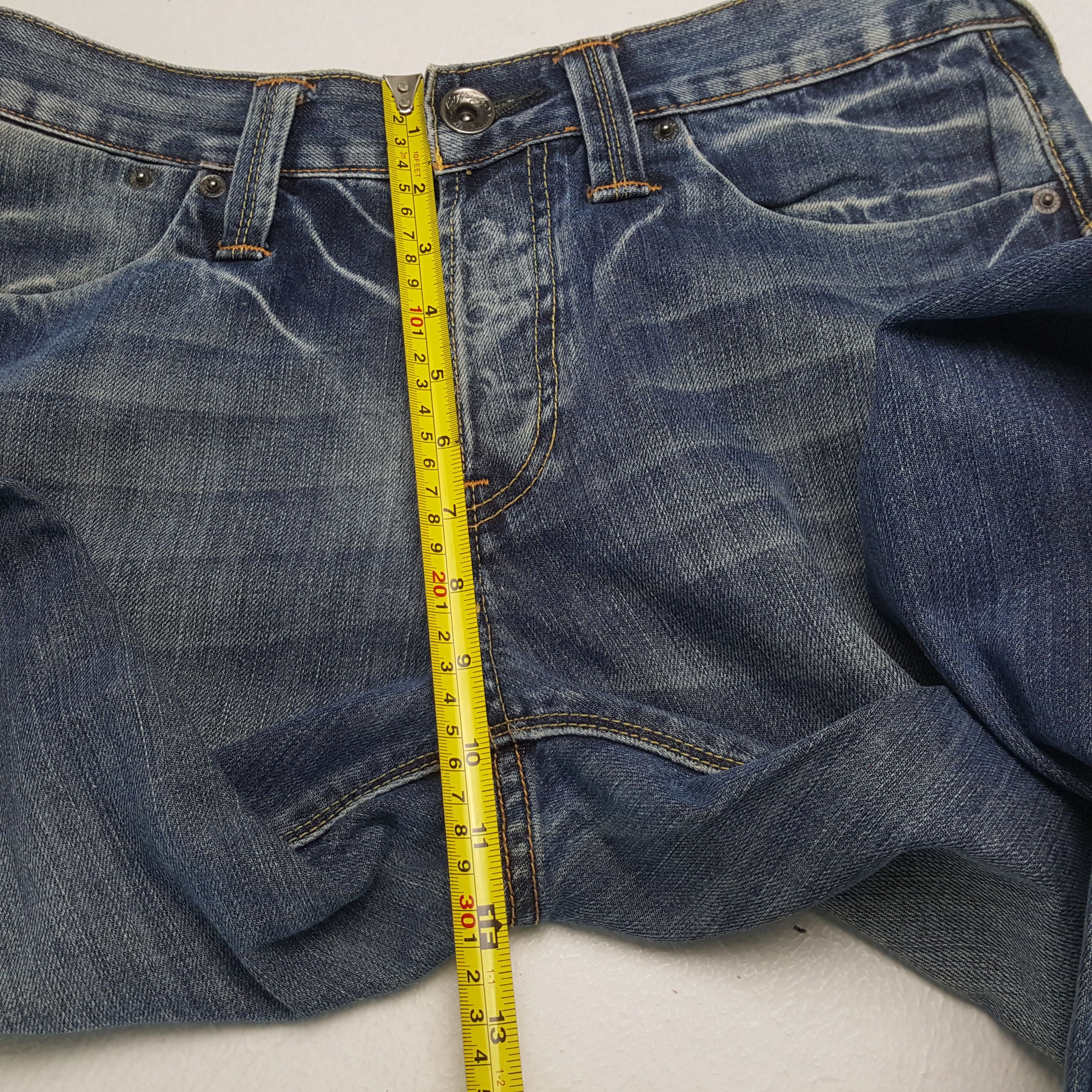 Christian Audigier × Ed Hardy × Vintage ED HARDY by Christian Audigier Rare Pocket Custom Art Jeans Size US 32 / EU 48 - 9 Thumbnail