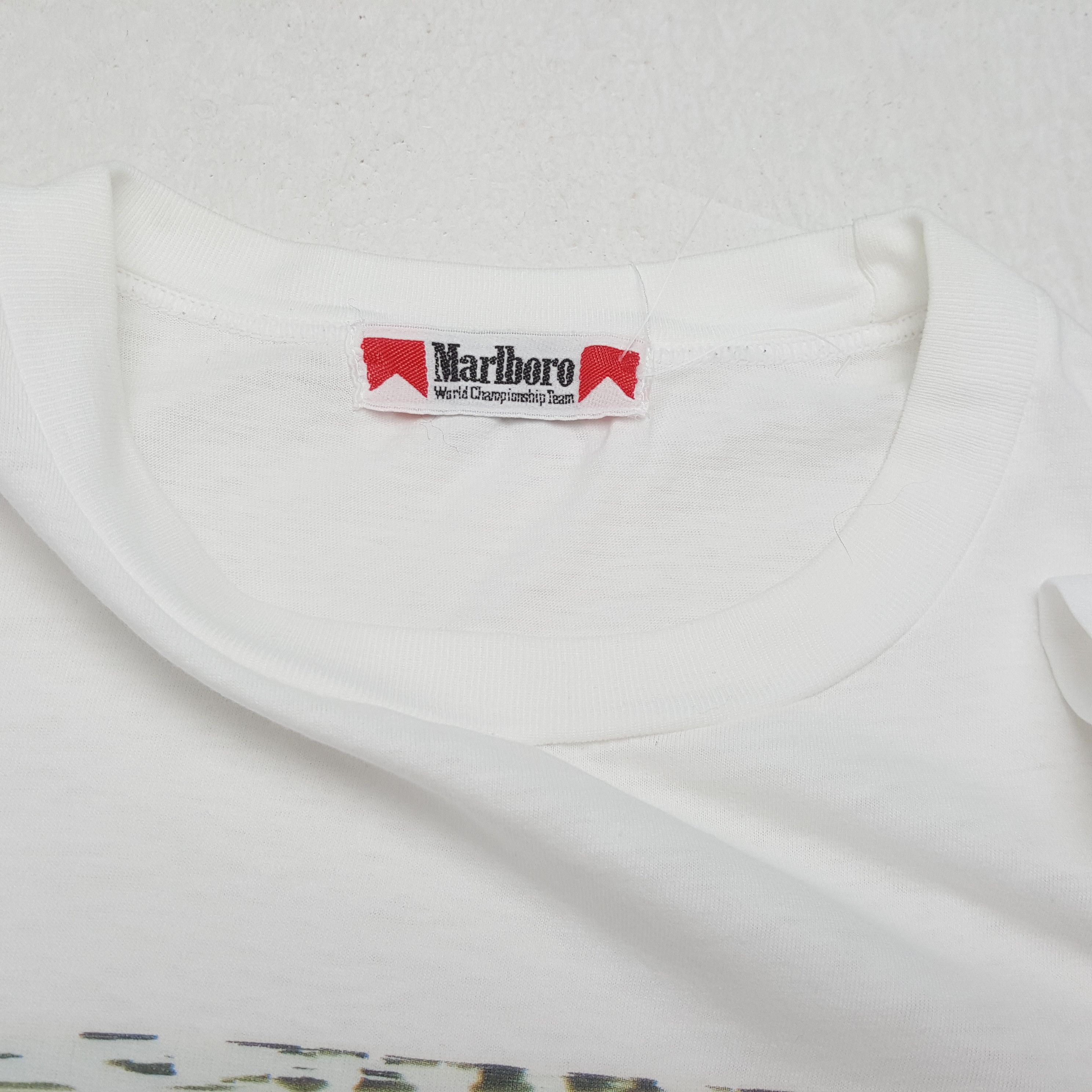 Marlboro × Vintage Vintage MARLBORO AYRTON SEEN F1 Lagend Racing T-Shirt Size US M / EU 48-50 / 2 - 7 Thumbnail