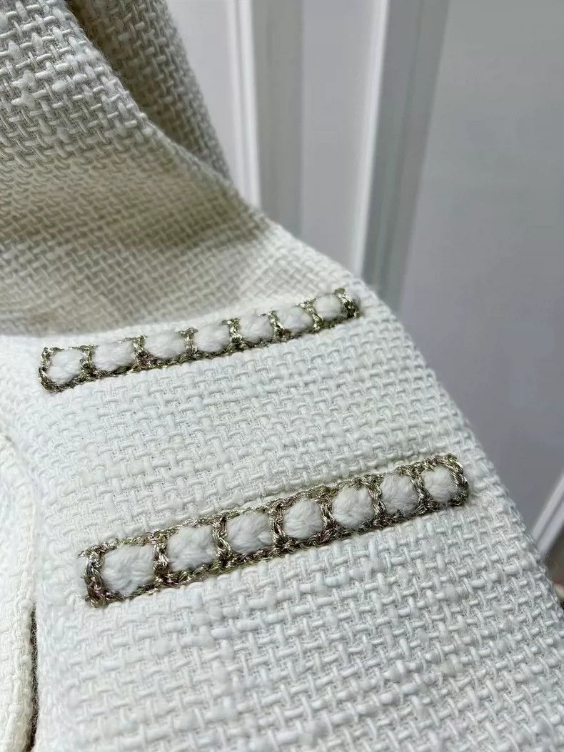 Chanel Chanel 2019 Autumn and Winter Preview Series Beige Woven C Size XXS / US 00 / IT 34 - 5 Thumbnail