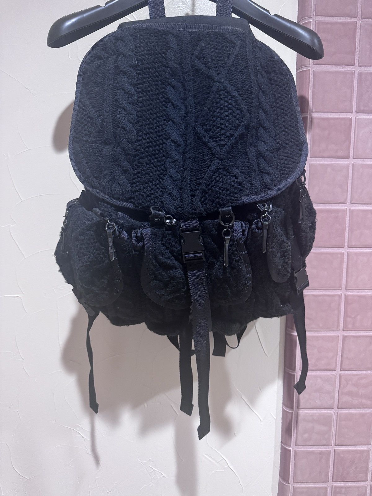 Cable knit Modular Parachute Bag