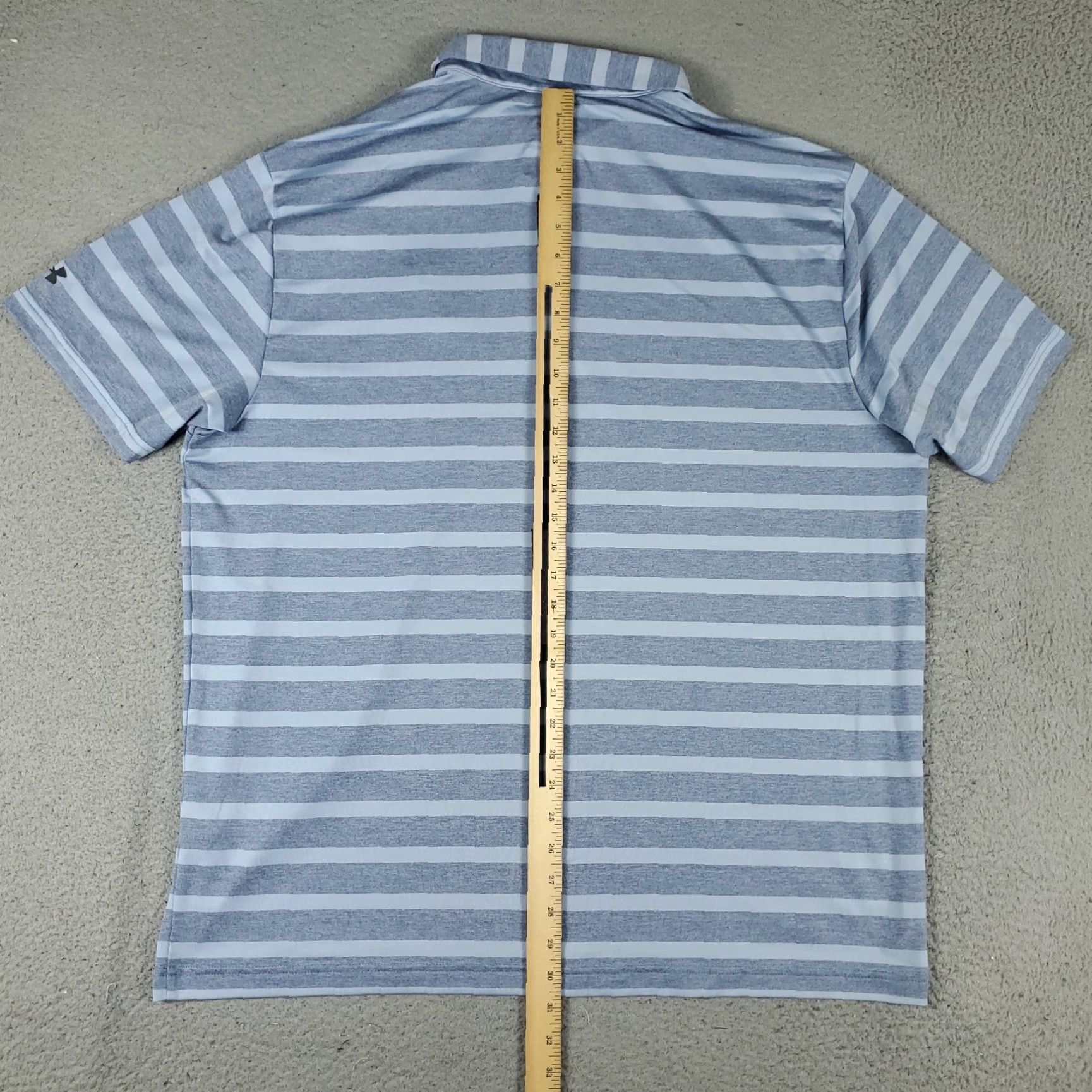 Under Armour Under Armour Polo Shirt Mens 2XL Blue Striped Jacaranda Golf Short Sleeve Polo Shirt Mens 2XL Blue Striped Jacaranda Golf Short Sleeve Size US XXL / EU 58 / 5 - 4 Thumbnail