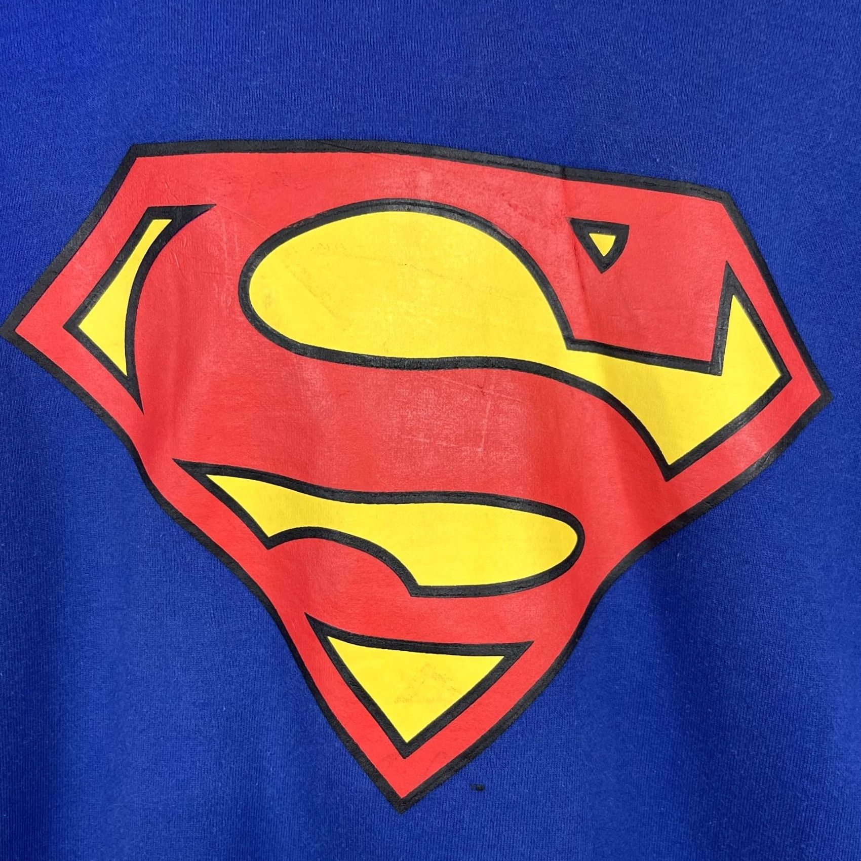 Vintage VINTAGE Superman Hoodie Mens XL Blue Sweatshirt Comics Superhero Y2K Graphic Print Hooded Pullover Size US XL / EU 56 / 4 - 4 Thumbnail