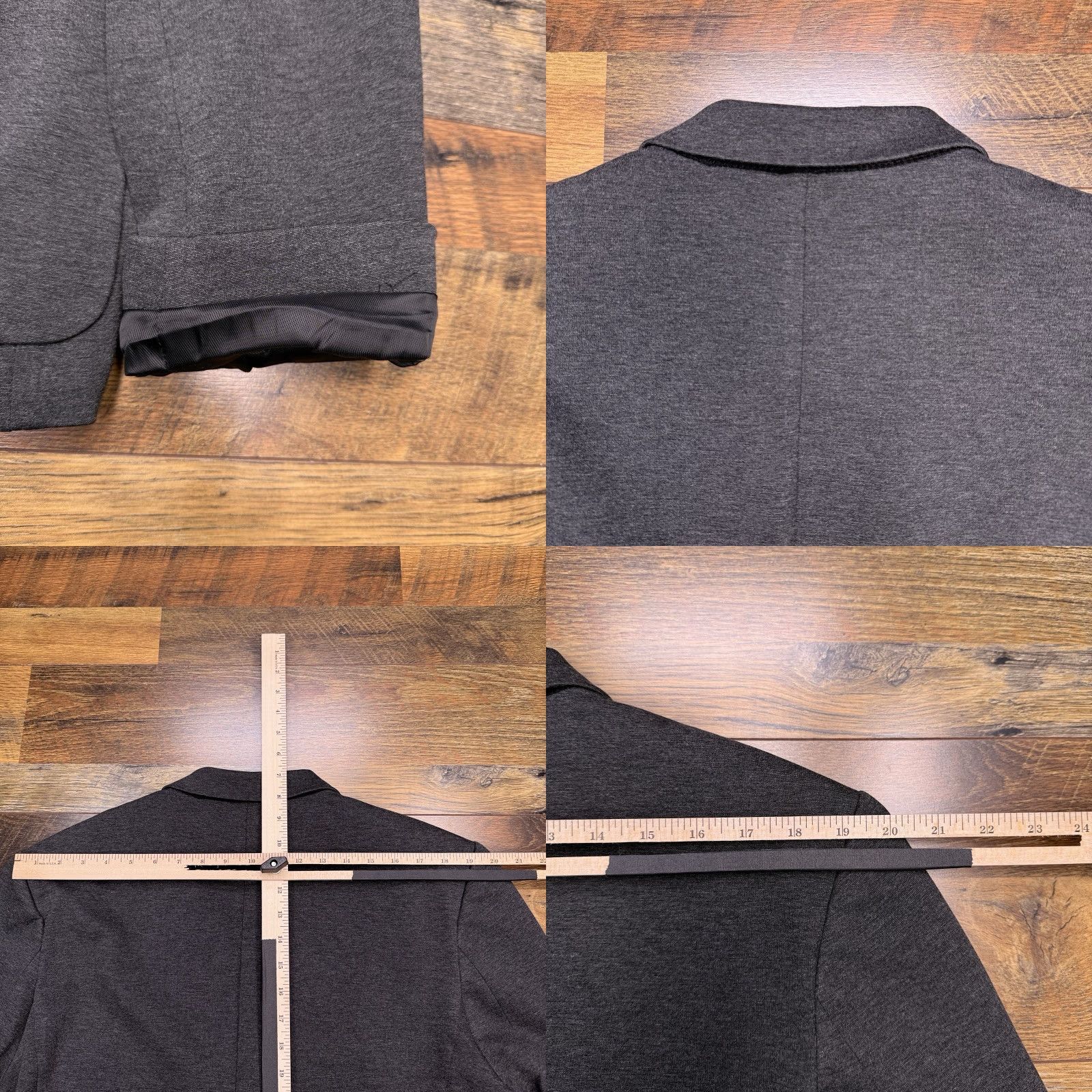 Paige Paige Sport Coat Mens Large Iced Black Stretch Blazer - Classic, Single-Breasted, Notch Lapel, 2-Button Front, Dry Clean Only, Regular Fit Size 42R - 8 Thumbnail