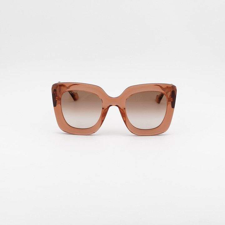 Gucci Gucci GG1556S 004 Sunglasses Shiny Brown Square Frame, Brown Size ONE SIZE - 2 Thumbnail