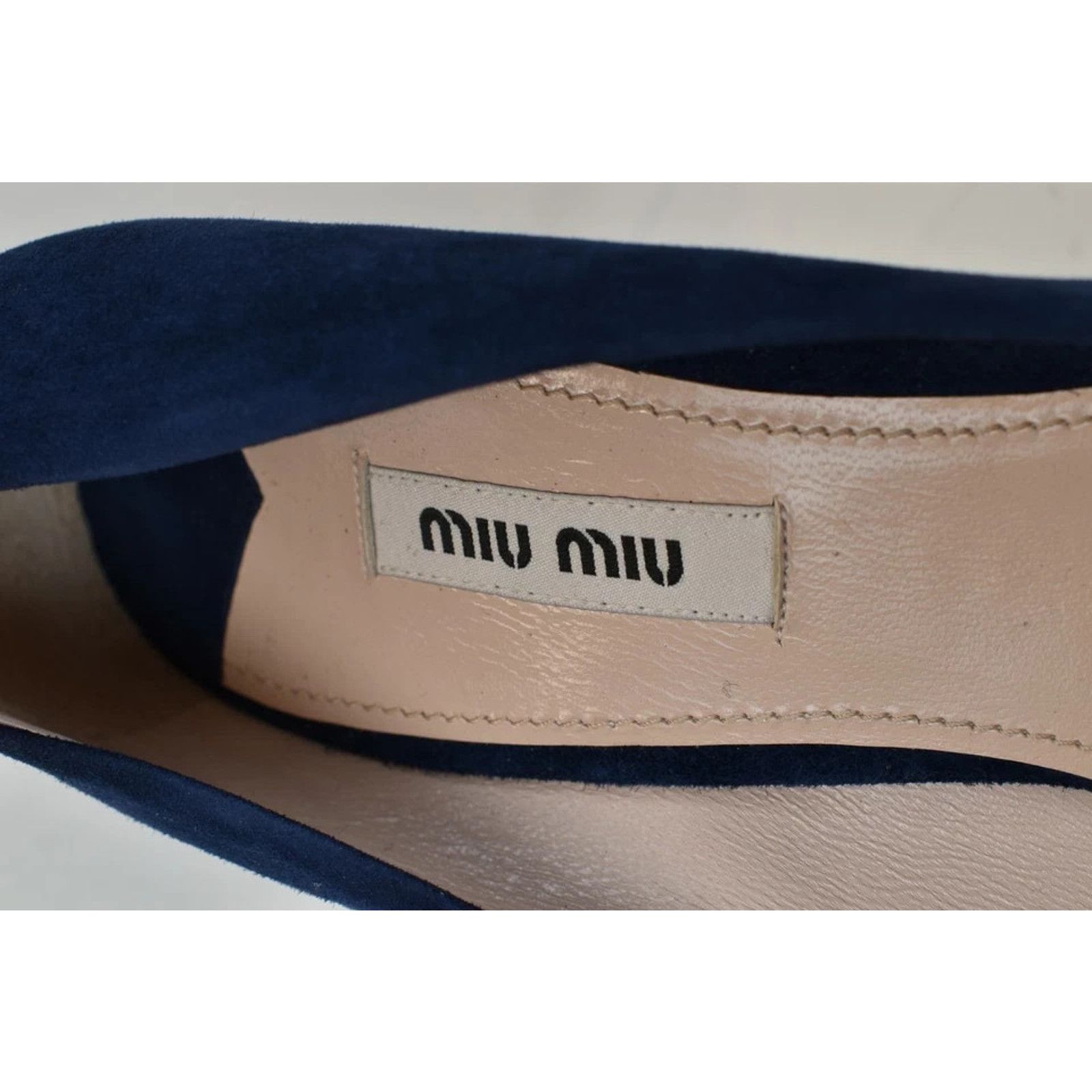Miu Miu NIB MIU MIU PRADA BLUE SUEDE 5IP266 PLATFORM PUMPS 41 ITALY Size US 11 / IT 41 - 7 Thumbnail