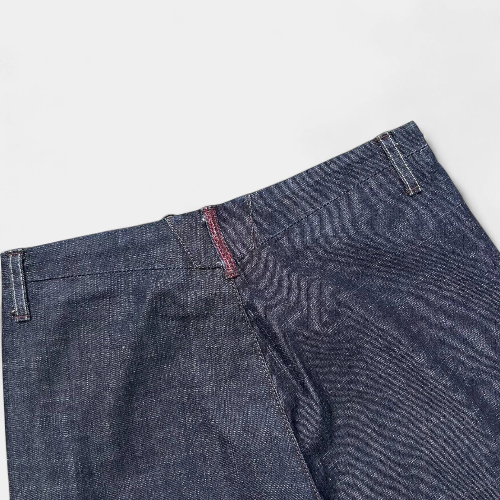 Marithe + Francois Girbaud Marithé + François Girbaud Dark Blue Straight Leg Jeans Size US 32 / EU 48 - 5 Thumbnail