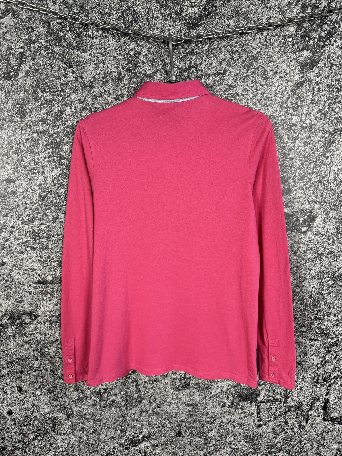 Musto Women’s Musto Long Sleeve Polo Shirt Pink Cotton Size 10 Size M / US 6-8 / IT 42-44 - 10 Thumbnail