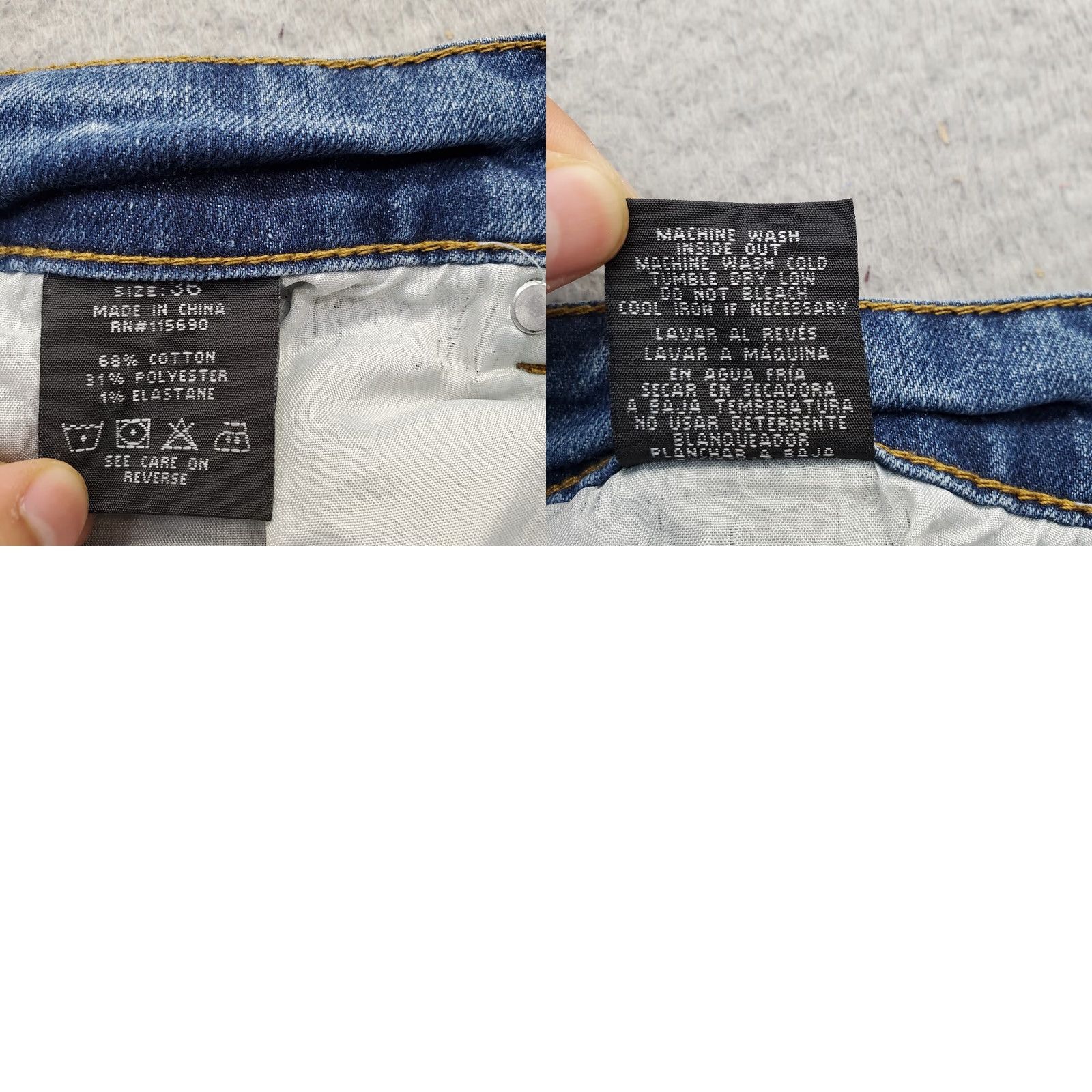 Vintage Refinery Republic Bermuda Shorts Mens Size 36 Navy Denim Distressed 5-Pocket Design Size US 36 / EU 52 - 8 Thumbnail