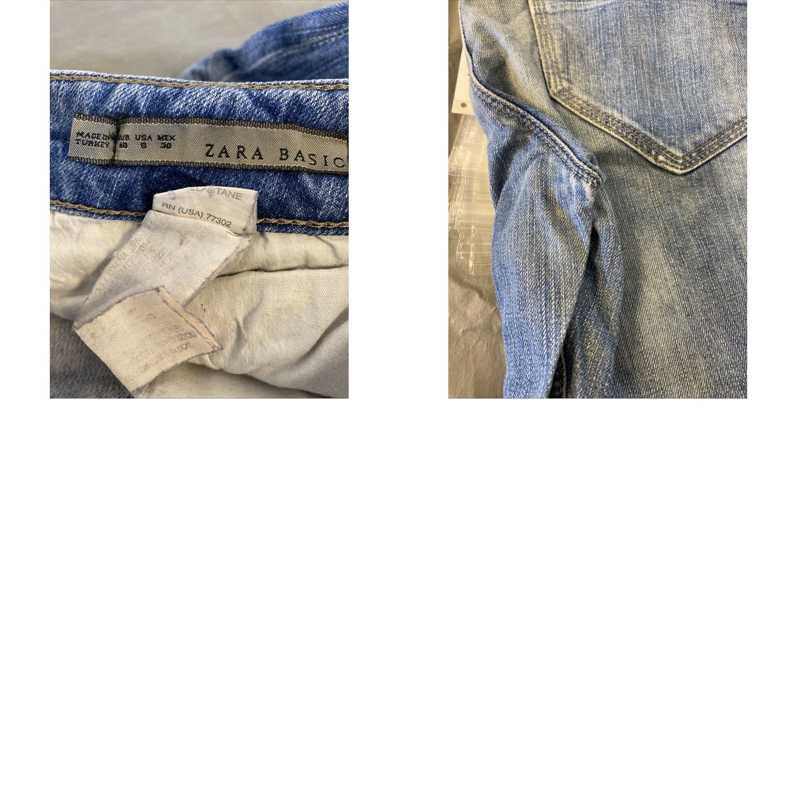 Zara Zara Basic Jeans Women Skinny Denim Blue EUR 40 / USA 8 32 in Regular Waist Marine Culotte Band N/A Size 27" / US 4 / IT 40 - 8 Thumbnail