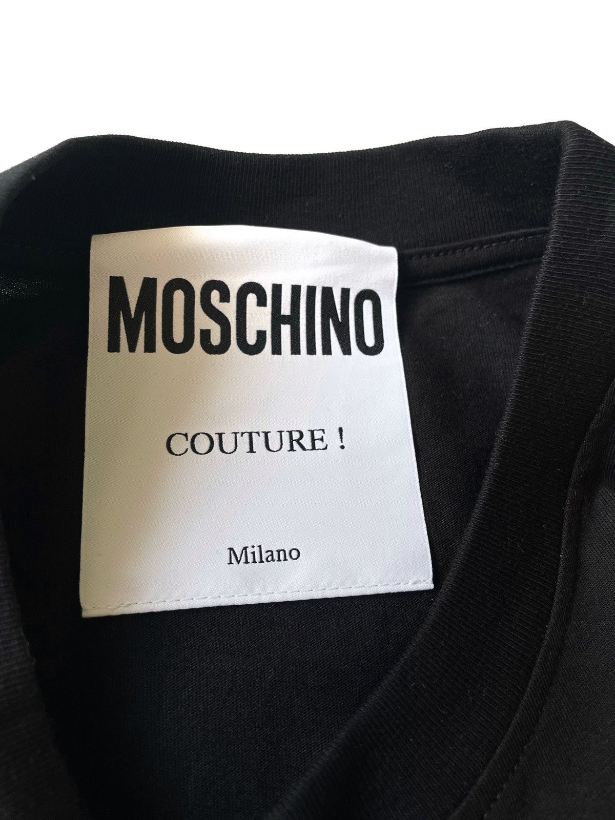 Moschino Moschino Couture Black Women Black Playboy T-Shirt Size S Size S / US 4 / IT 40 - 7 Thumbnail