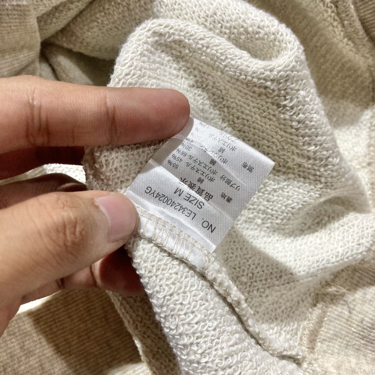 Japanese Brand 2000s Back Number Unique Pullover Hoodie Cream Kapital Style Size US S / EU 44-46 / 1 - 13 Thumbnail