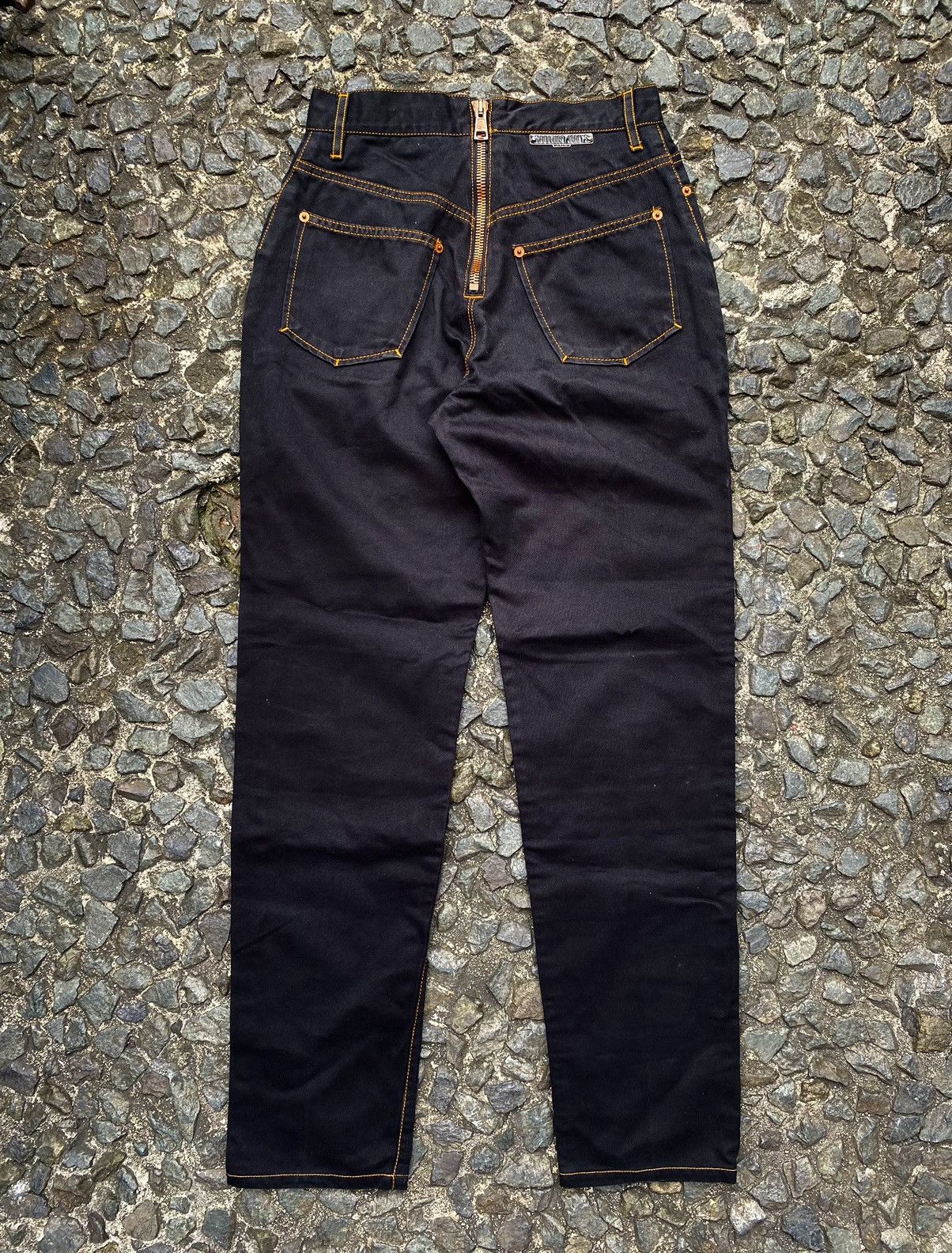 Jean Paul Gaultier JPG - Archival Back Zip Plated Logo Pant Size 26" / US 2 / IT 38 - 1 Thumbnail