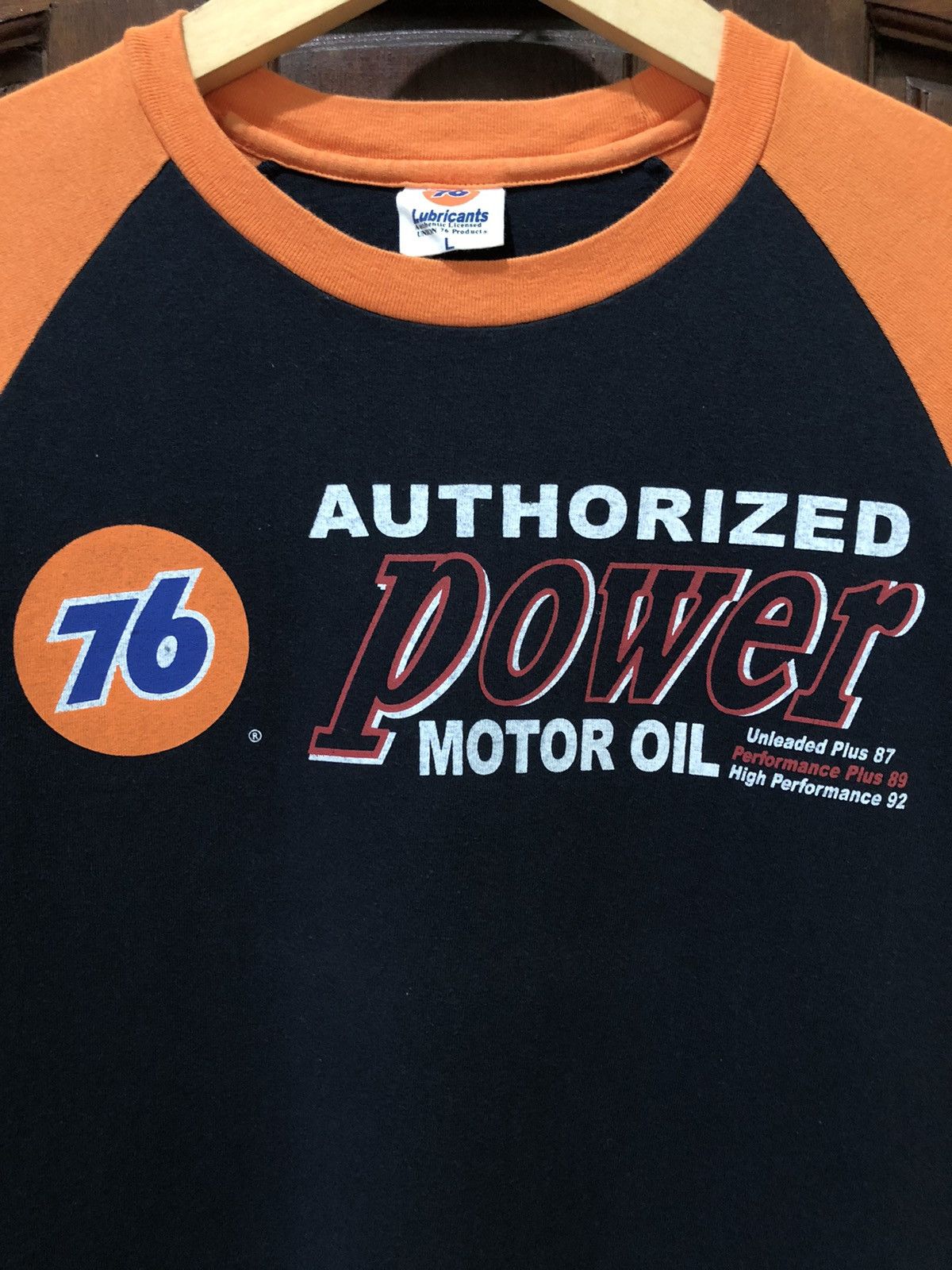 Japanese Brand Vintage Union 76 Lubricants Racing Fuel Raglan Long Sleeve Size US L / EU 52-54 / 3 - 5 Thumbnail