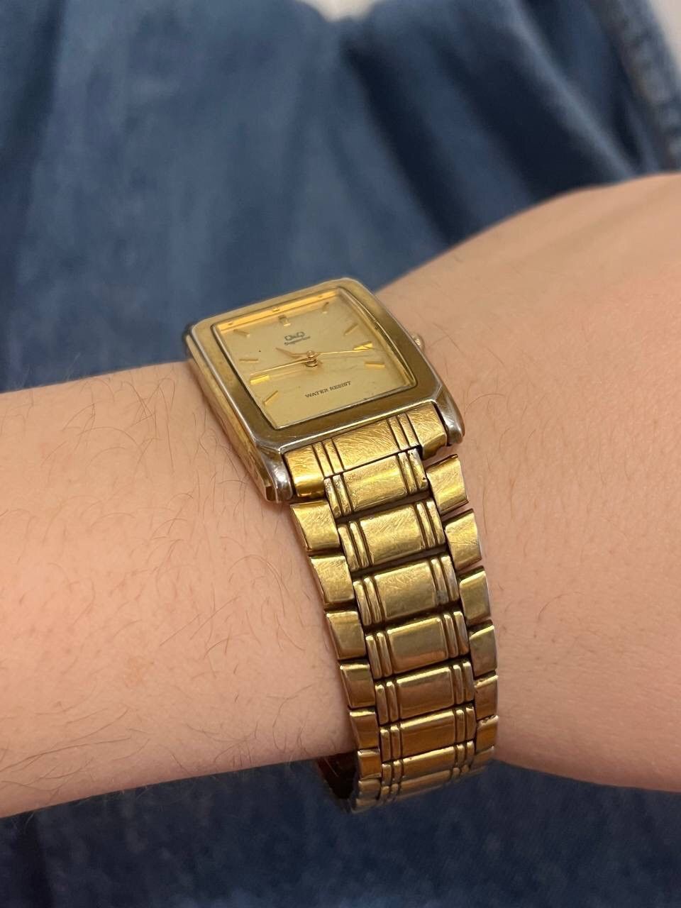 Japanese Brand × Vintage Vintage Gold Tone Form Japanese style futuristic Watch Tank Size ONE SIZE - 7 Thumbnail