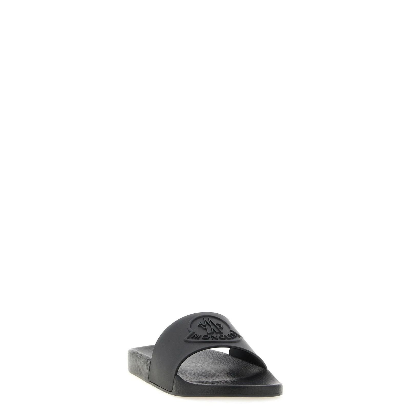 Moncler MONCLER Basile Black Rubber Slides New (Men's size:9;) Size US 9 / EU 42 - 2 Thumbnail